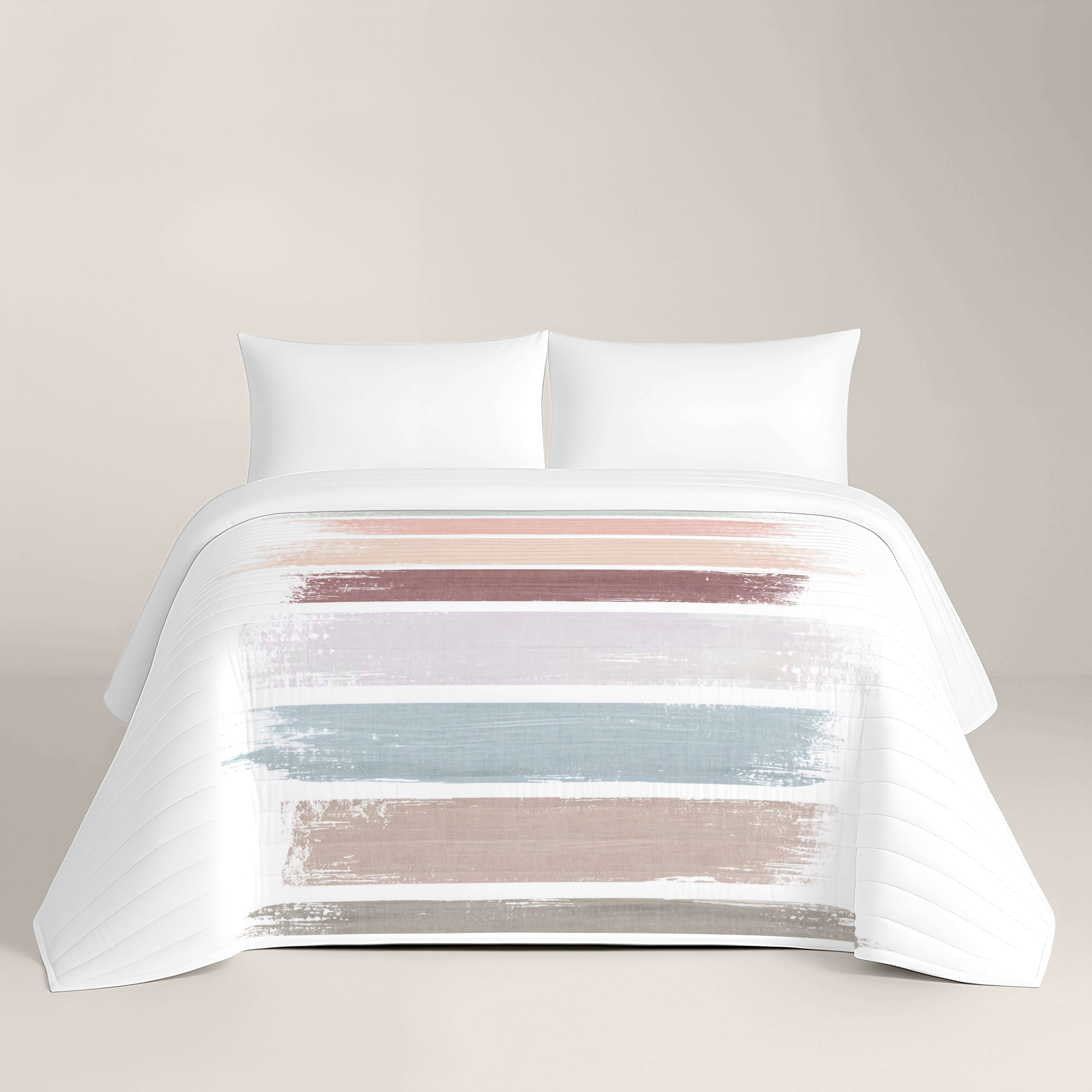 COLCHA BOUTI ESTAMPADA IKUN 100% ALGODÓN