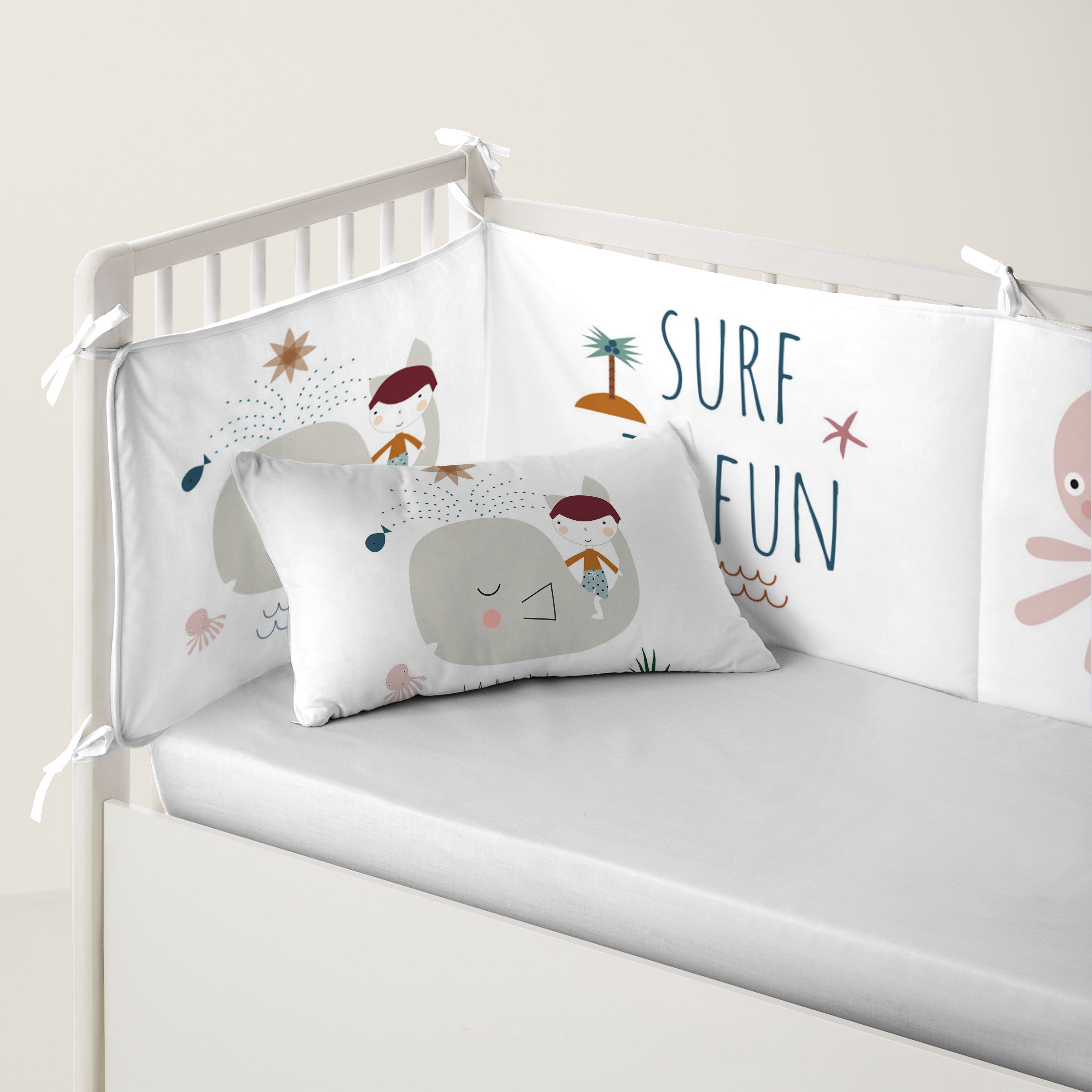 PROTECTOR CHICHONERA DE CUNA BEBÉ SURF