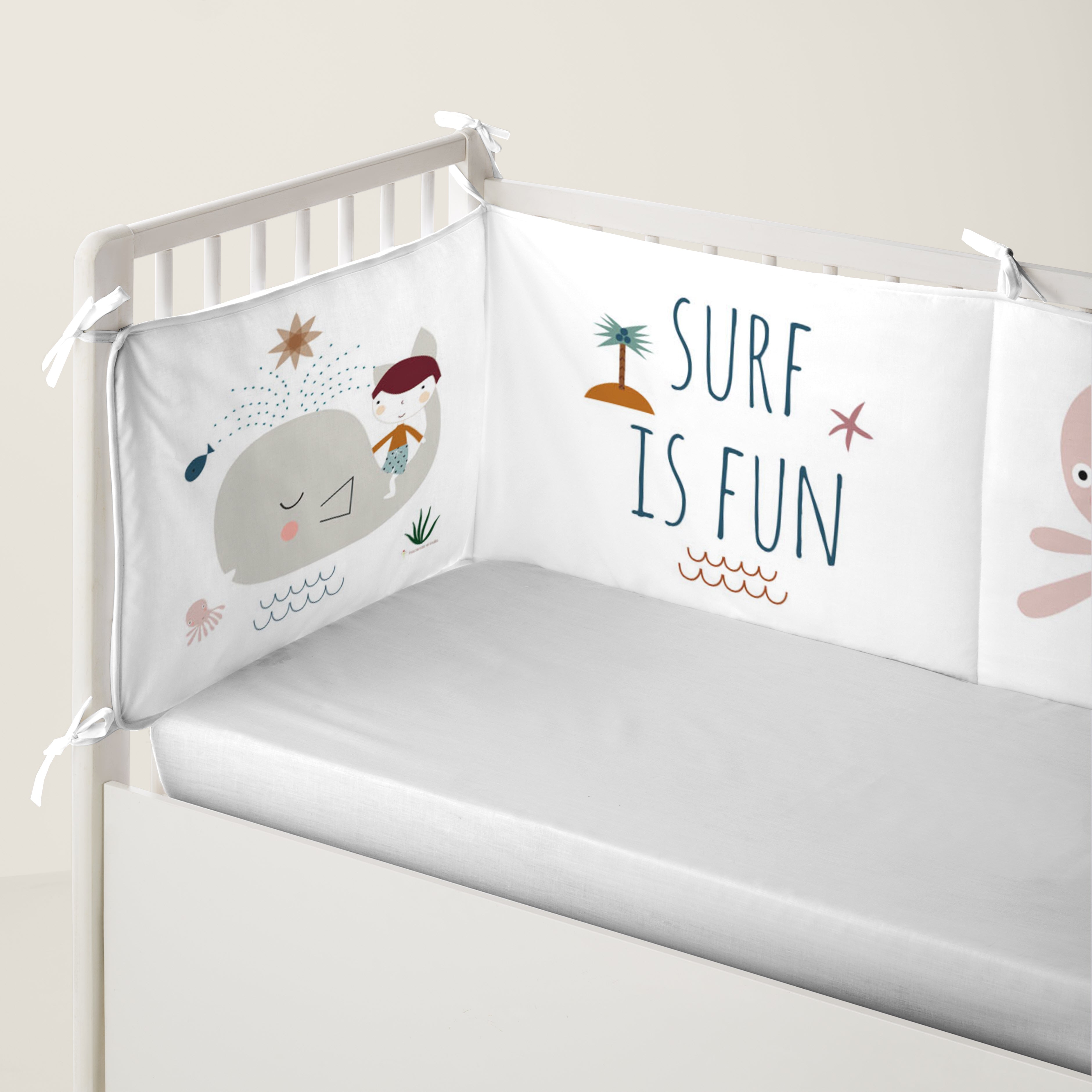 PROTECTOR CHICHONERA DE CUNA BEBÉ SURF