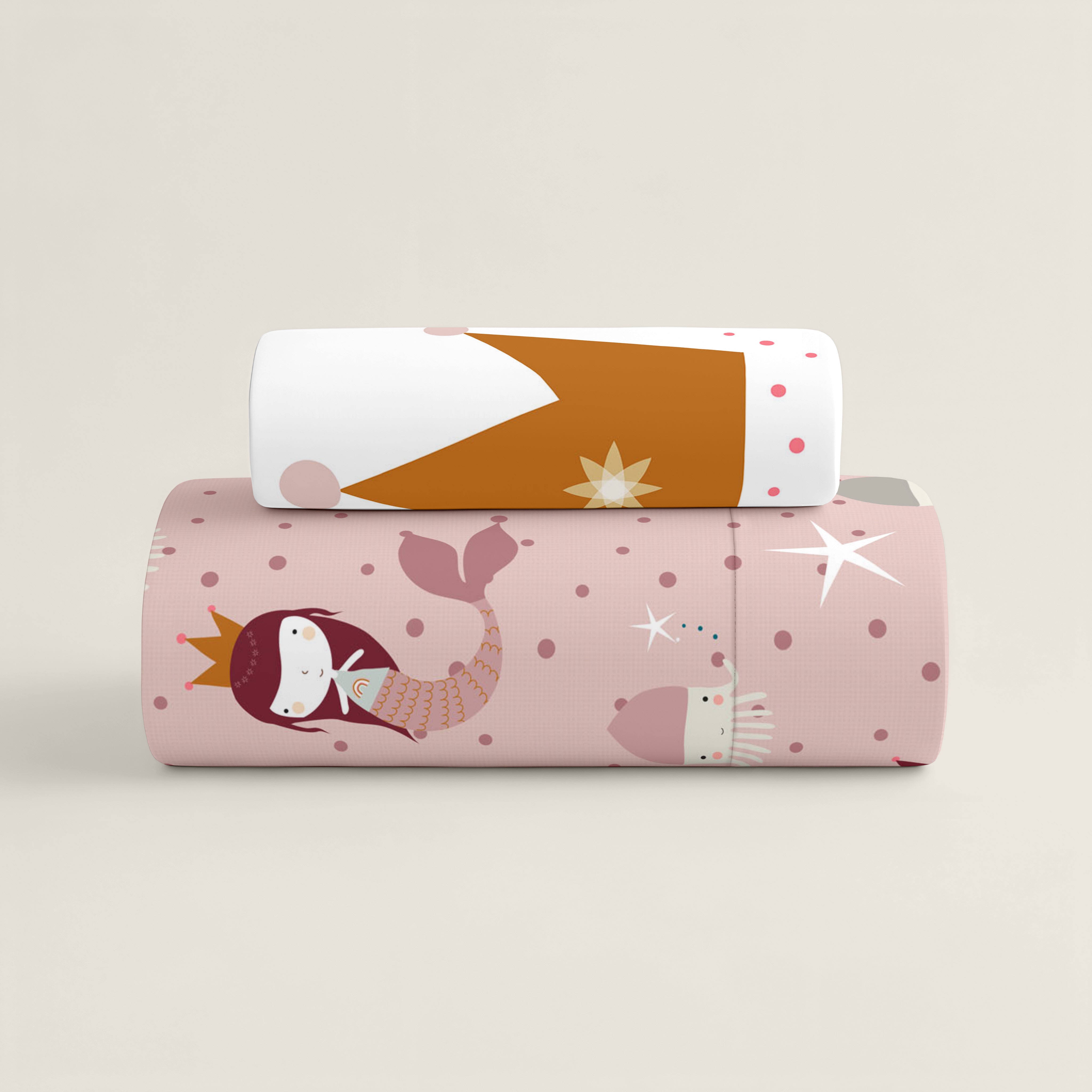 FUNDA NÓRDICA REVERESIBLE CUNA BEBÉ SEAHORSE 100% ALGODÓN