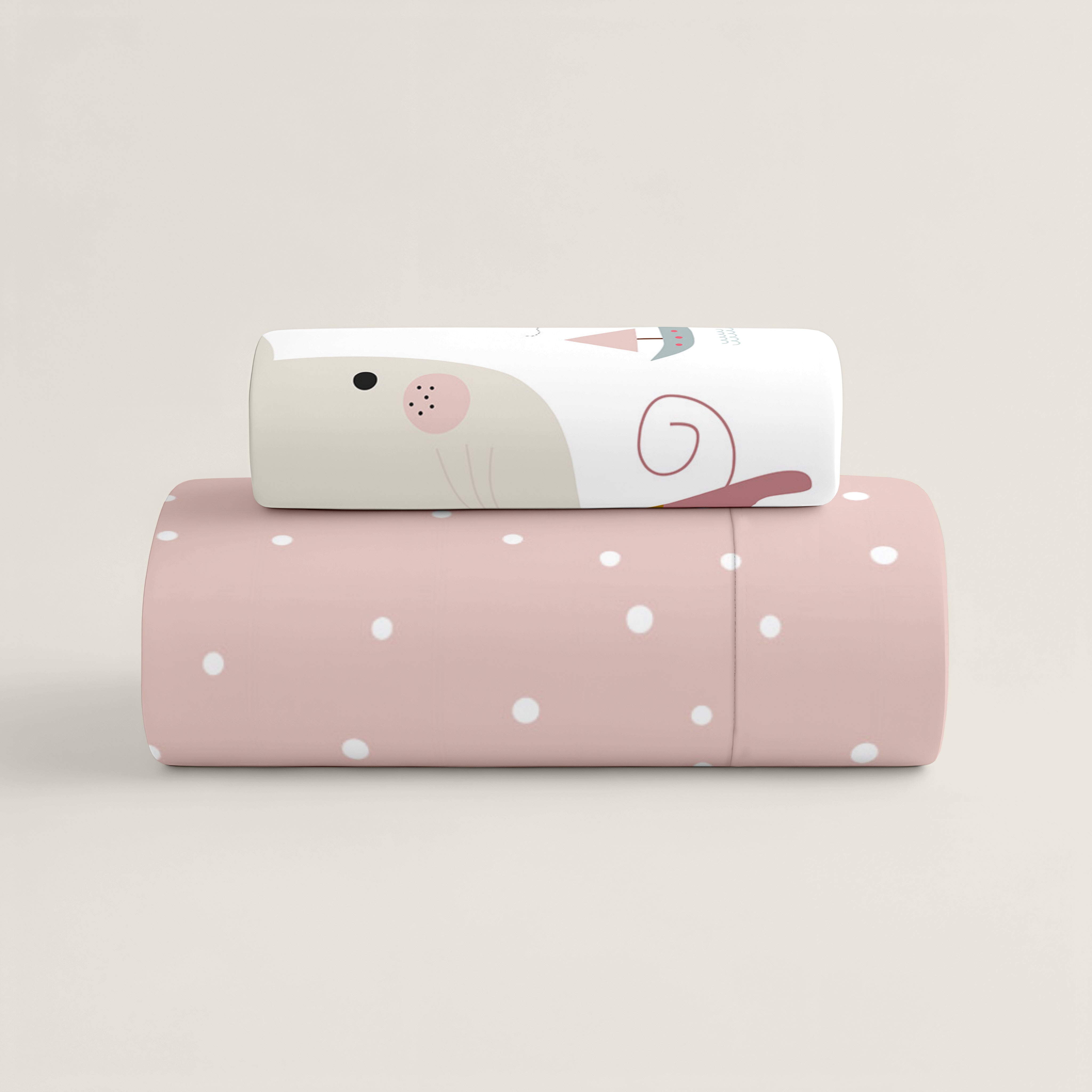 FUNDA NÓRDICA REVERSIBLE CUNA BEBÉ SUSANITA ROSA 100% ALGODÓN