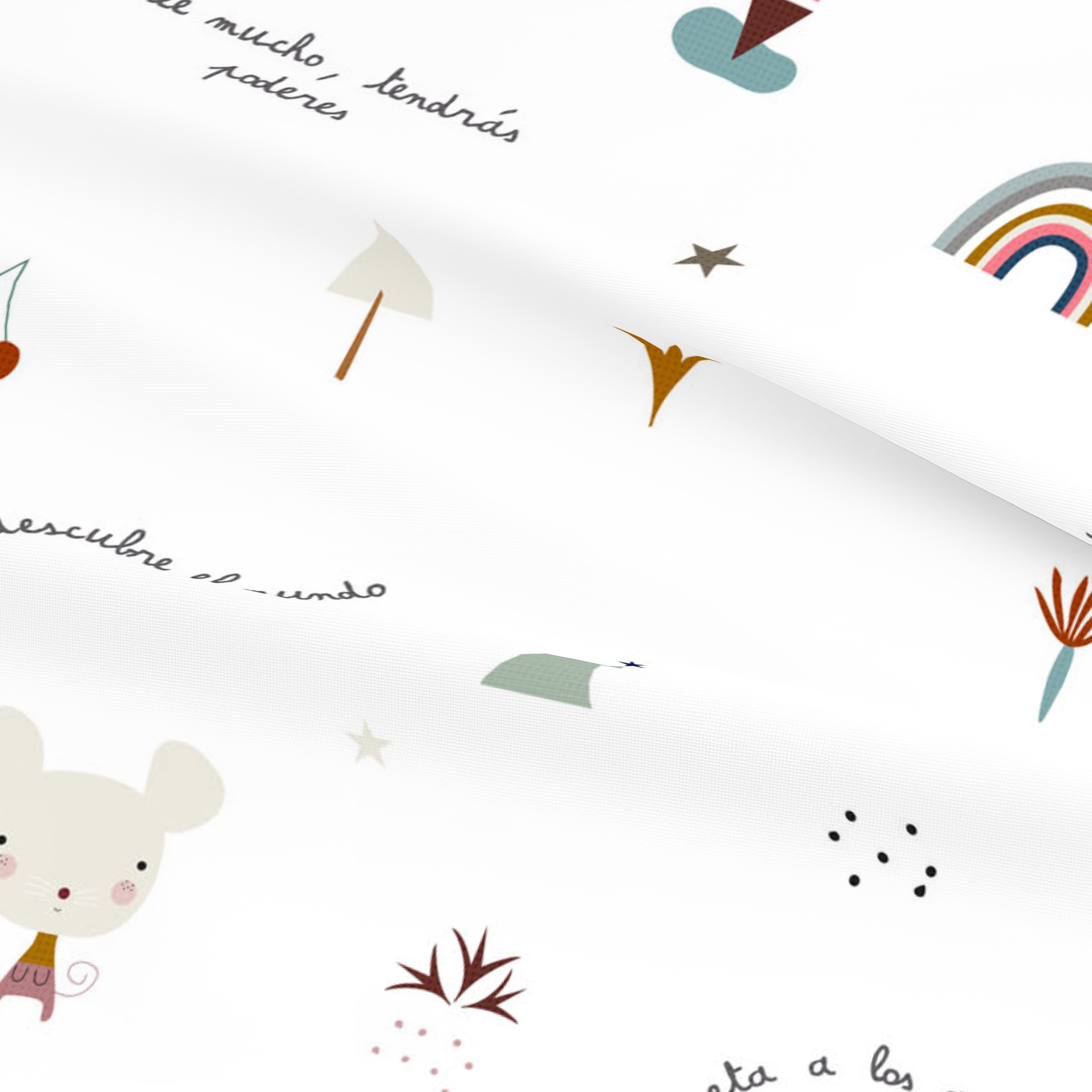 FUNDA NÓRDICA REVERSIBLE CUNA BEBÉ SUSANITA ROSA 100% ALGODÓN