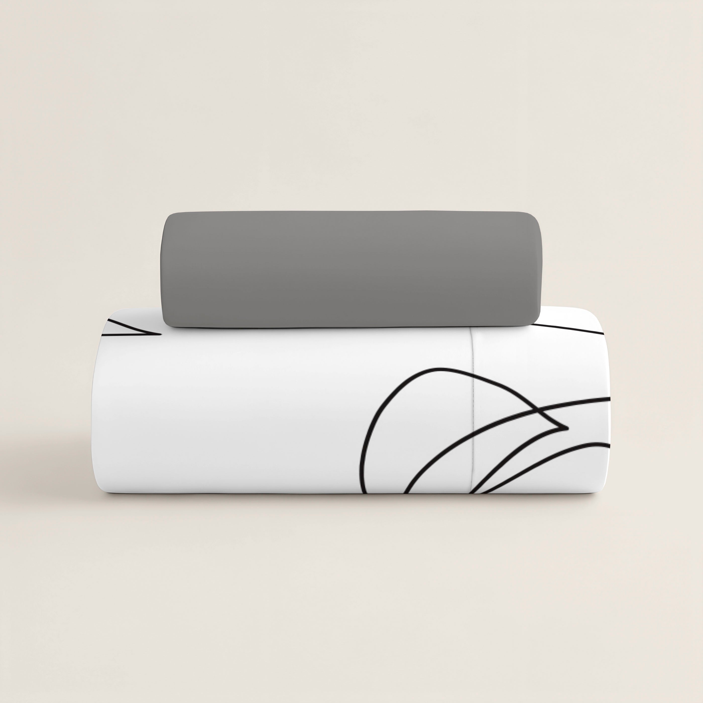 FUNDA NÓRDICA ESTAMPADA BLANCA 100% ALGODÓN