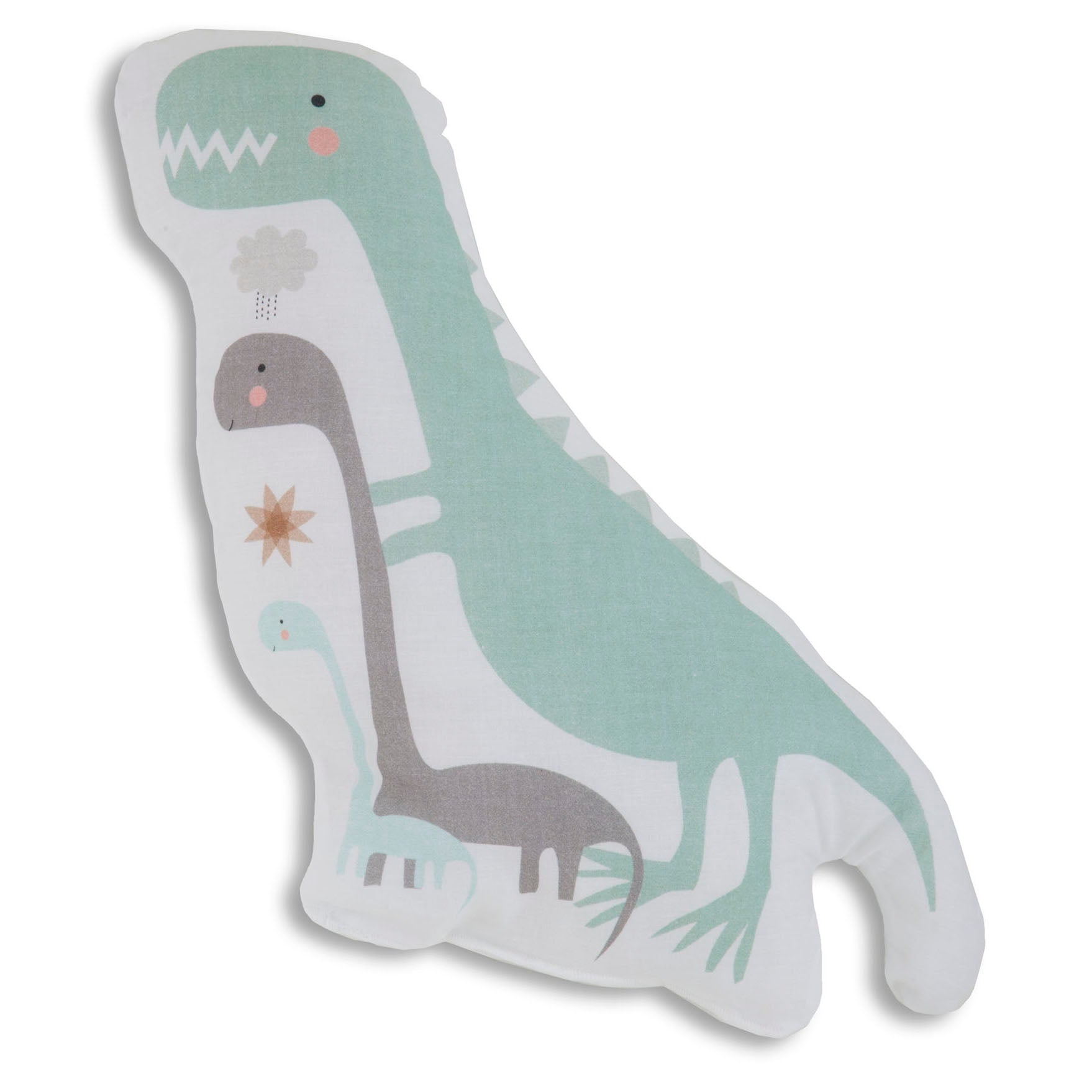 COJÍN DE FORMAS INFANTIL ESTAMPADO DINOS