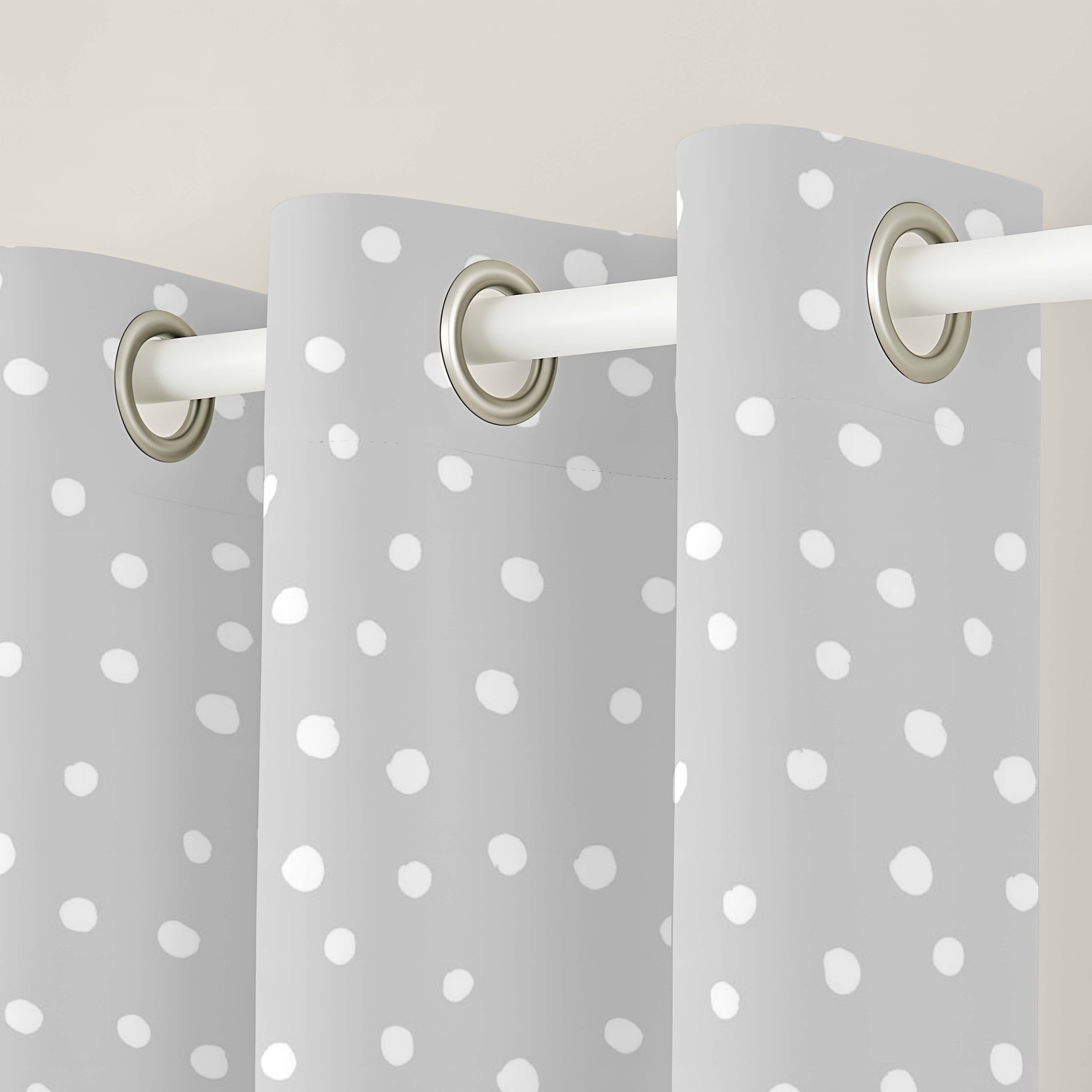 CORTINA INFANTIL LARS GREY 100% ALGODÓN