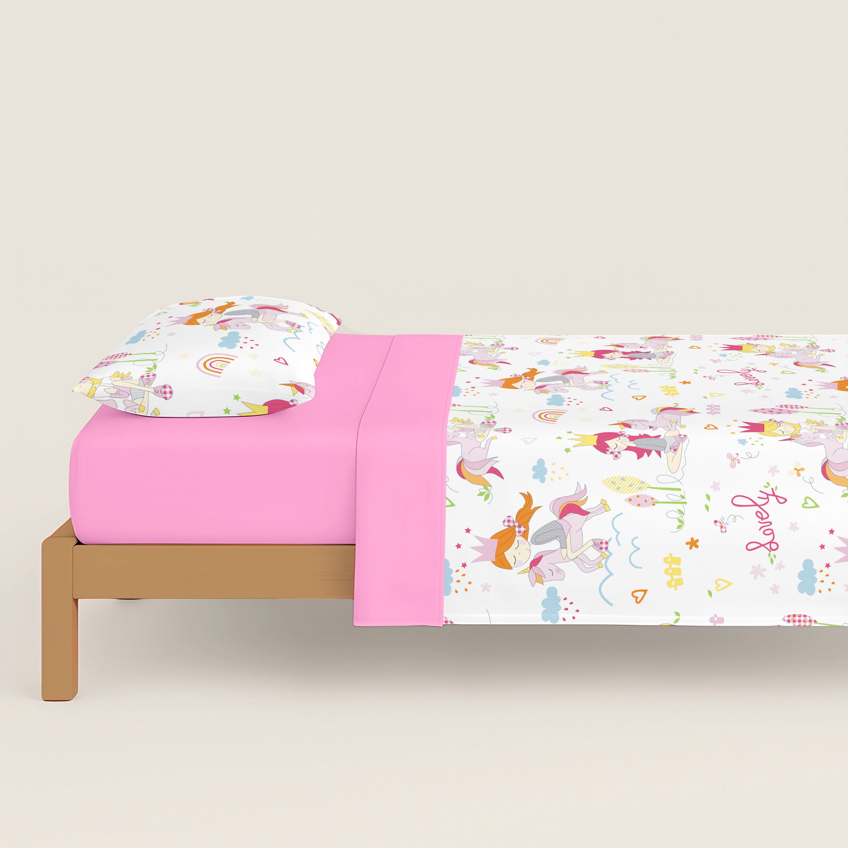 FUNDA NÓRDICA ESTAMPADA INFANTIL LOVELY 100% ALGODÓN