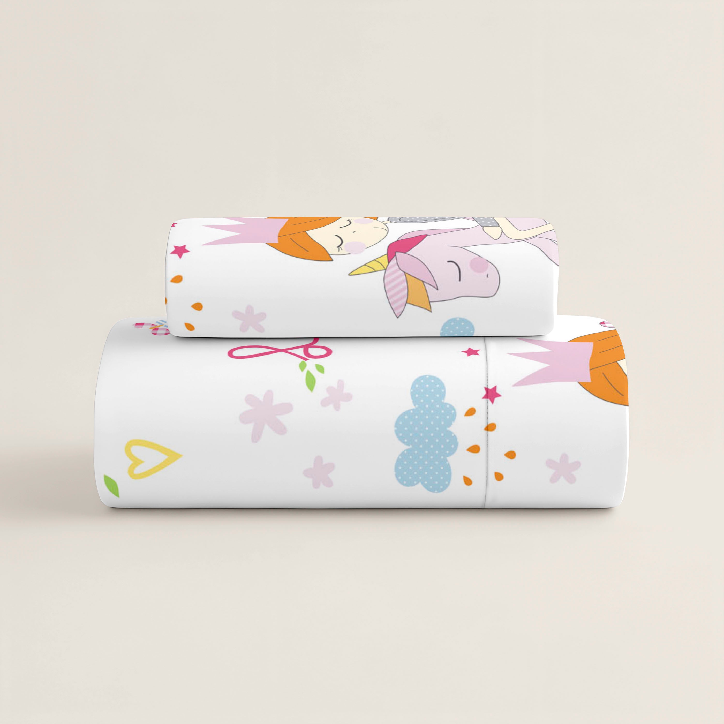 JUEGO SÁBANAS ESTAMPADAS INFANTIL LOVELY 100% ALGODÓN