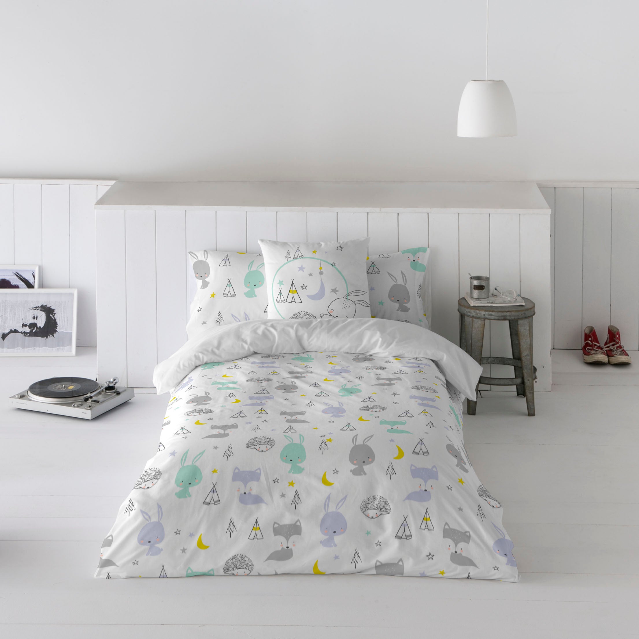 FUNDA NÓRDICA REVERSIBLE ESTAMPADA INFANTIL LETS DREAMS 100% ALGODÓN