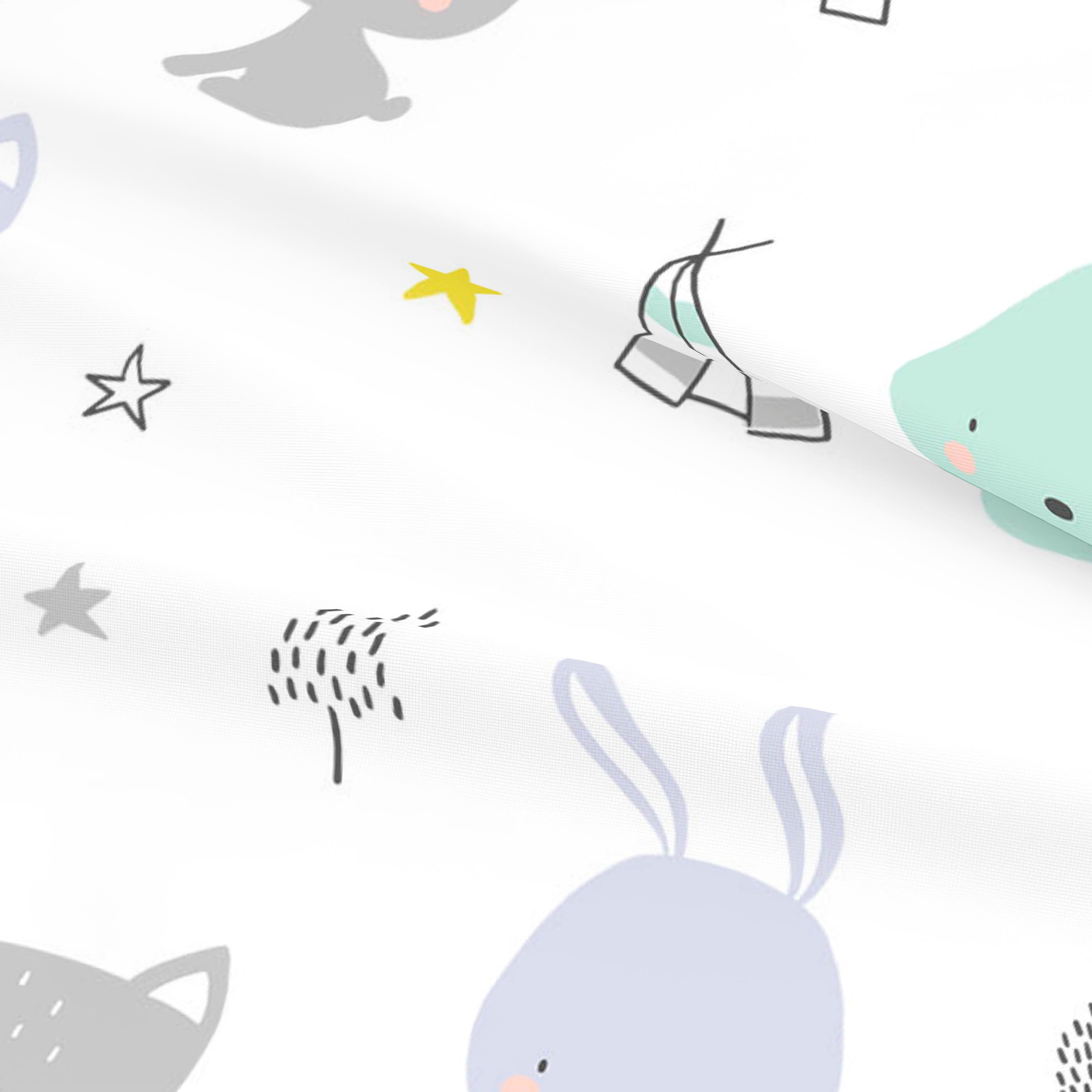 JUEGO SÁBANAS ESTAMPADAS INFANTIL LETS DREAM B 100% ALGODÓN