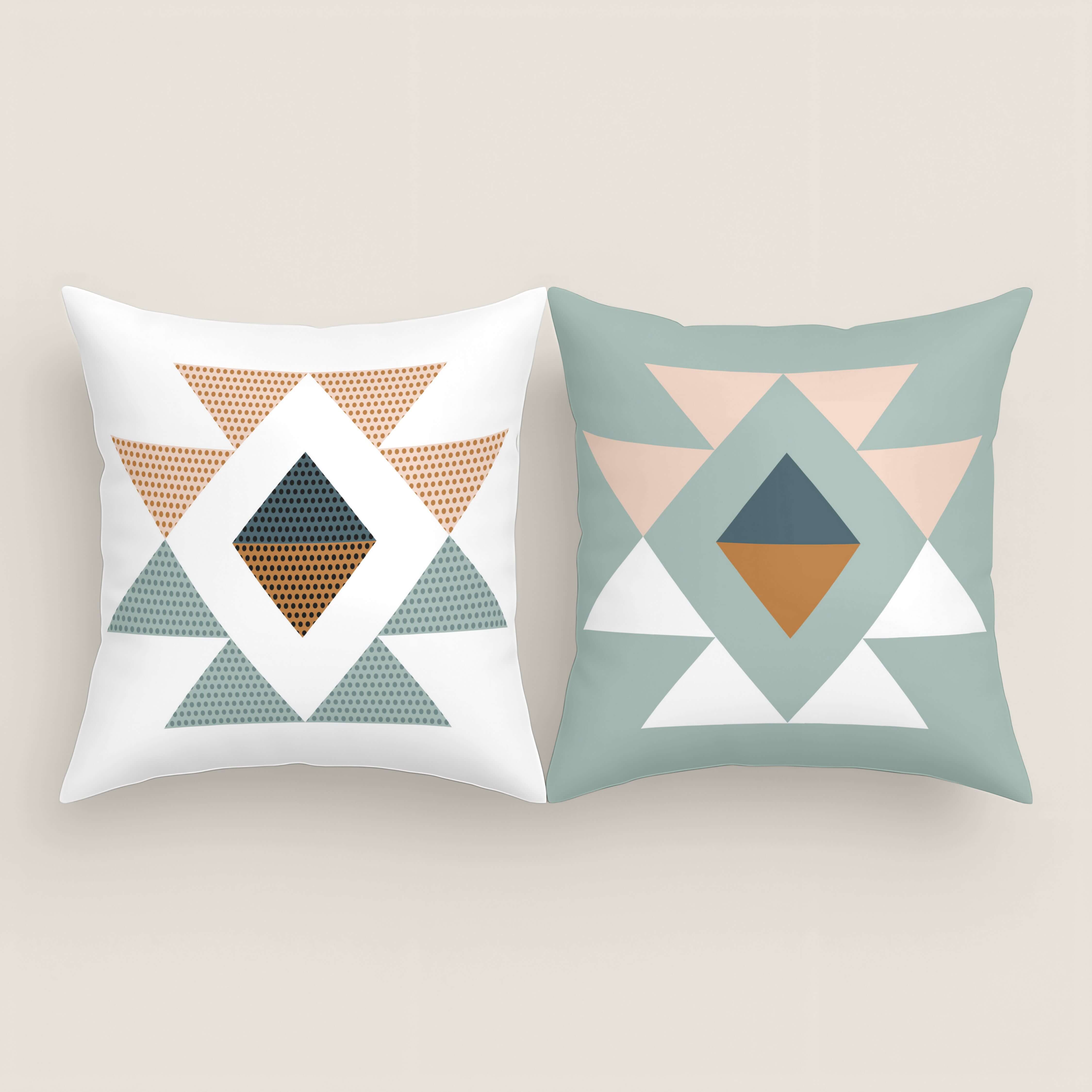 FUNDA DE COJÍN ESTAMPADO OLSEN 100% ALGODÓN