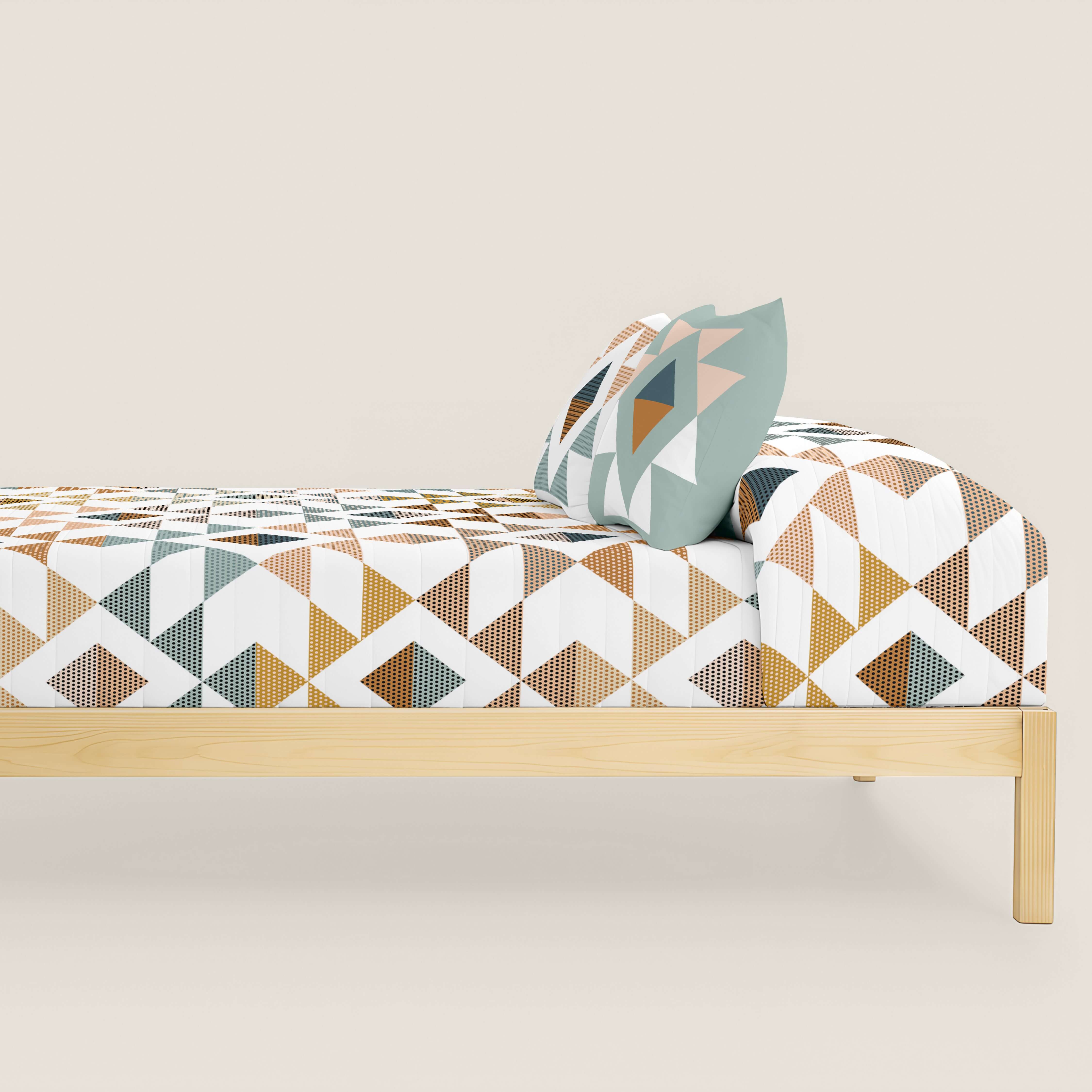 COLCHA BOUTI ESTAMPADA OLSEN 100% ALGODÓN