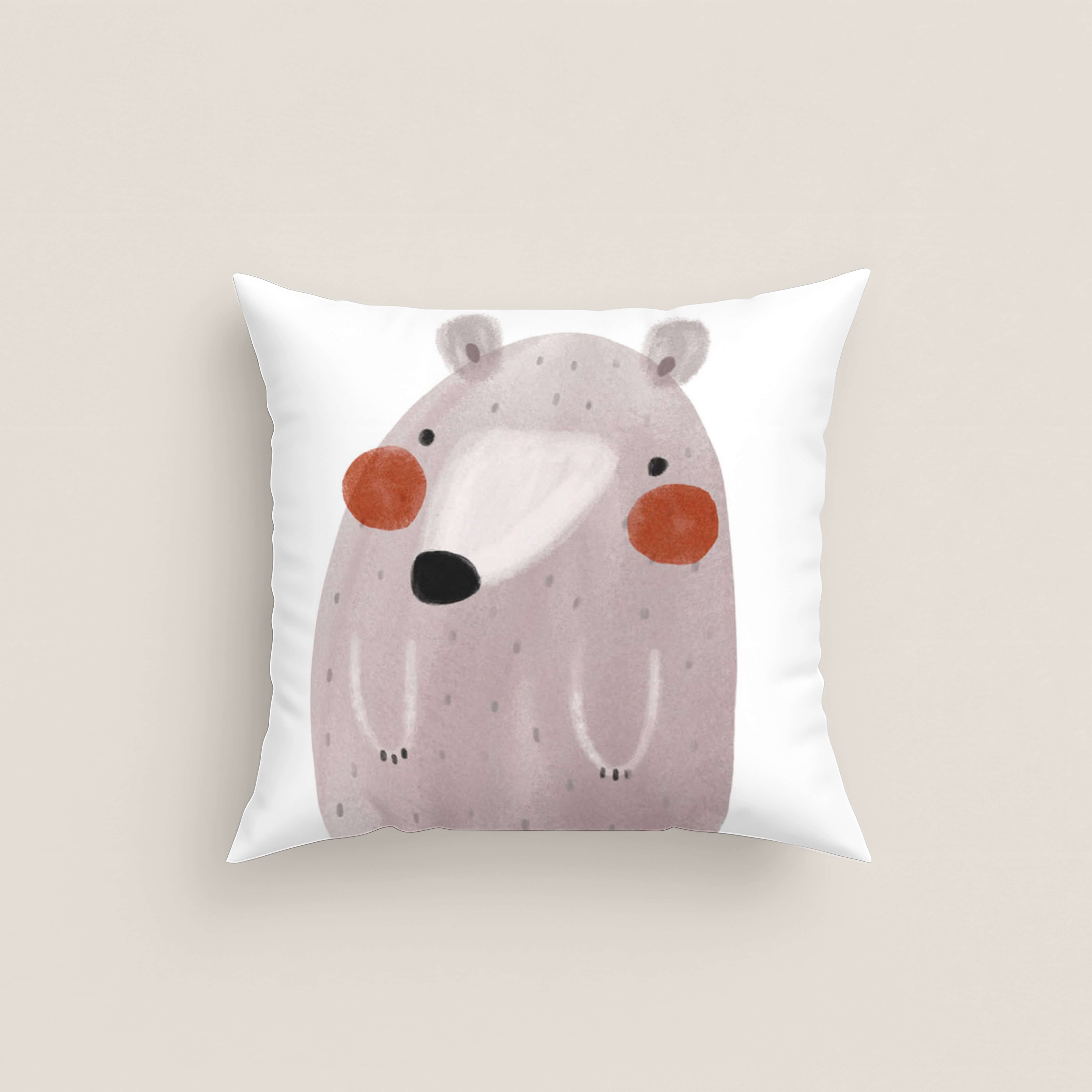 FUNDA DE COJÍN INFANTIL WILD FOREST 100% ALGODÓN