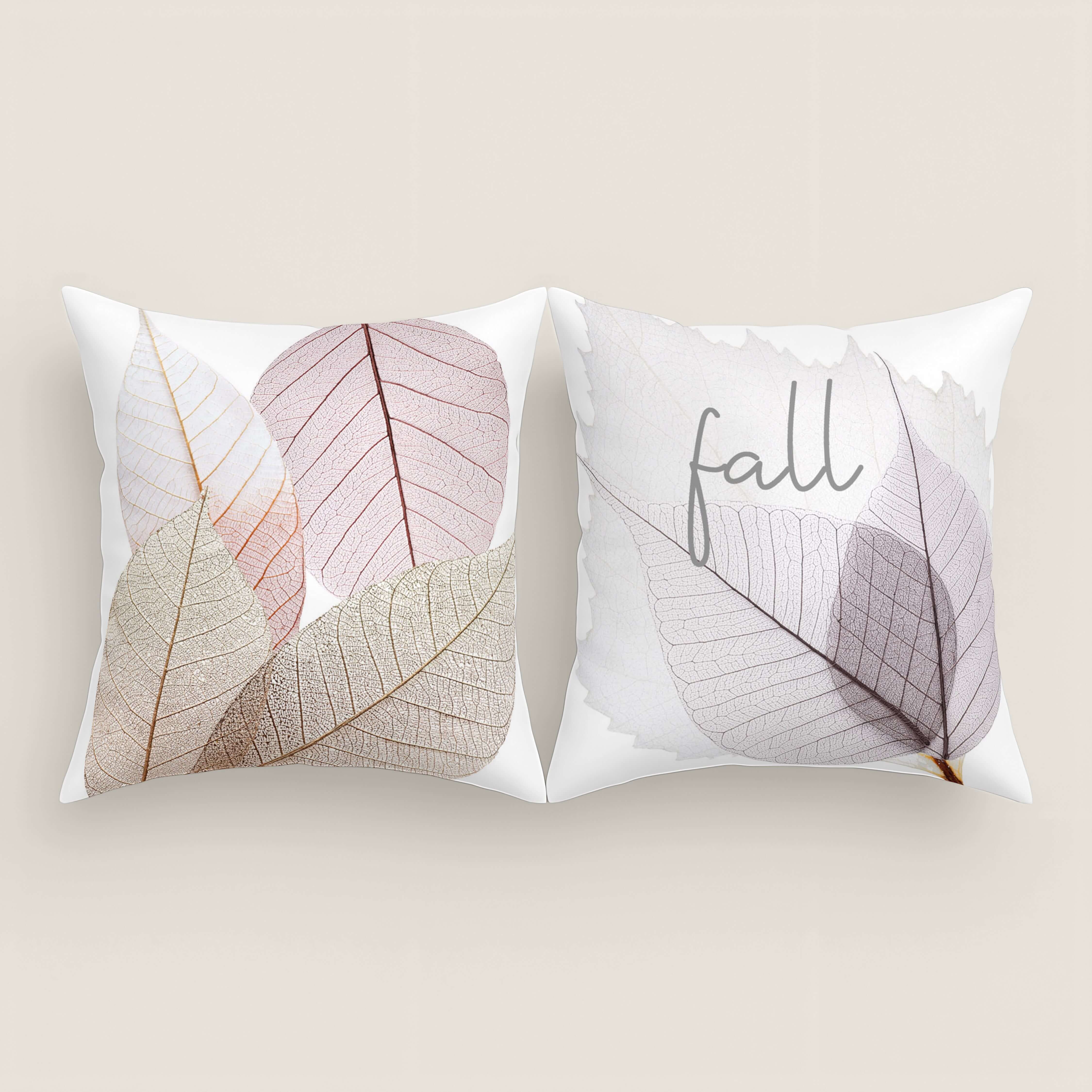 FUNDA DE COJÍN ESTAMPADO FALL 100% ALGODÓN