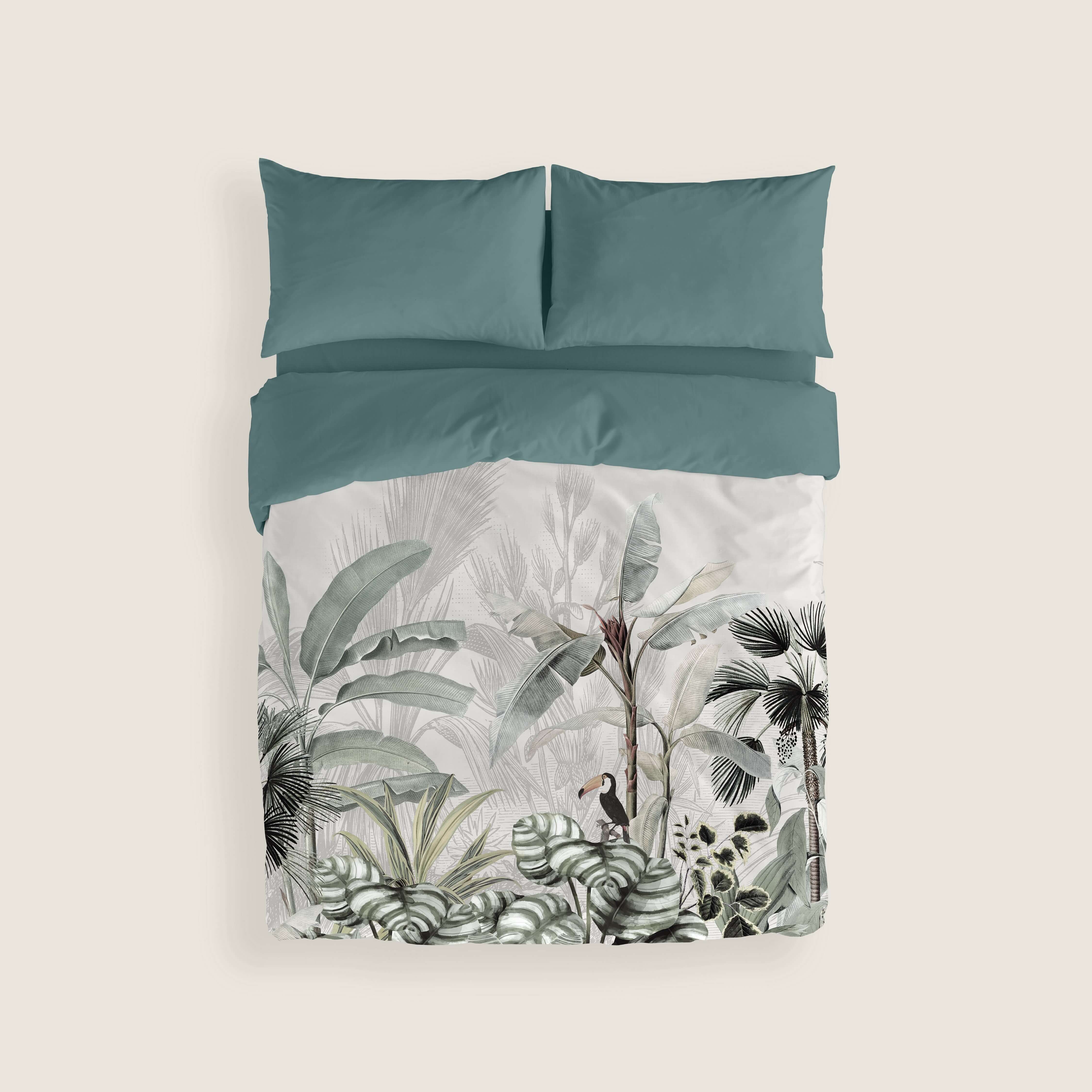 FUNDA NÓRDICA ESTAMPADA AMAZONIA 100% ALGODÓN