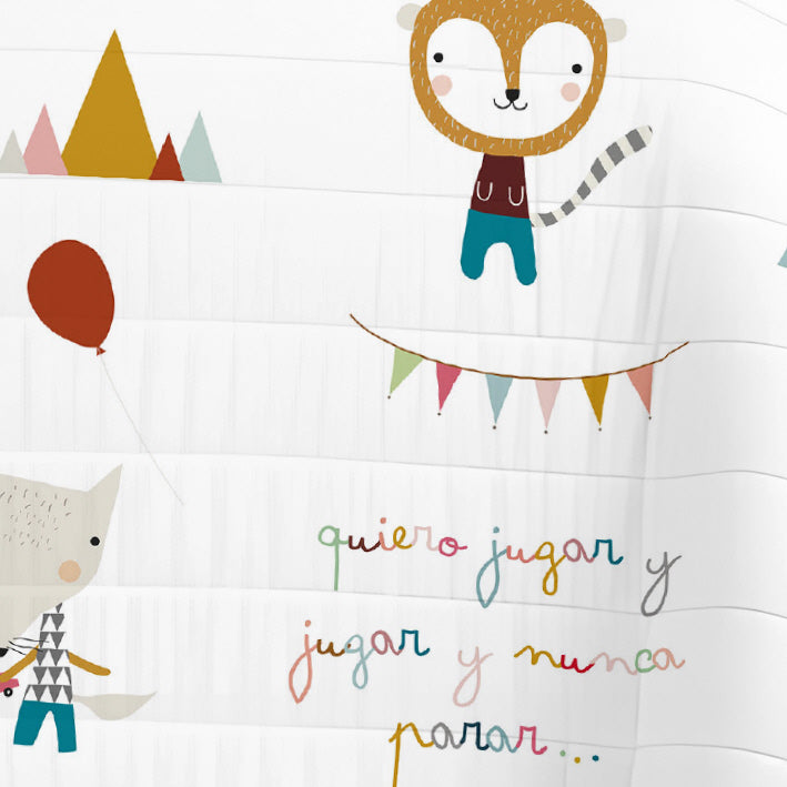 COPRILETTO BOUTIS REVERSIBILE STAMPATO PER BAMBINI GIOCARE 100% COTONE