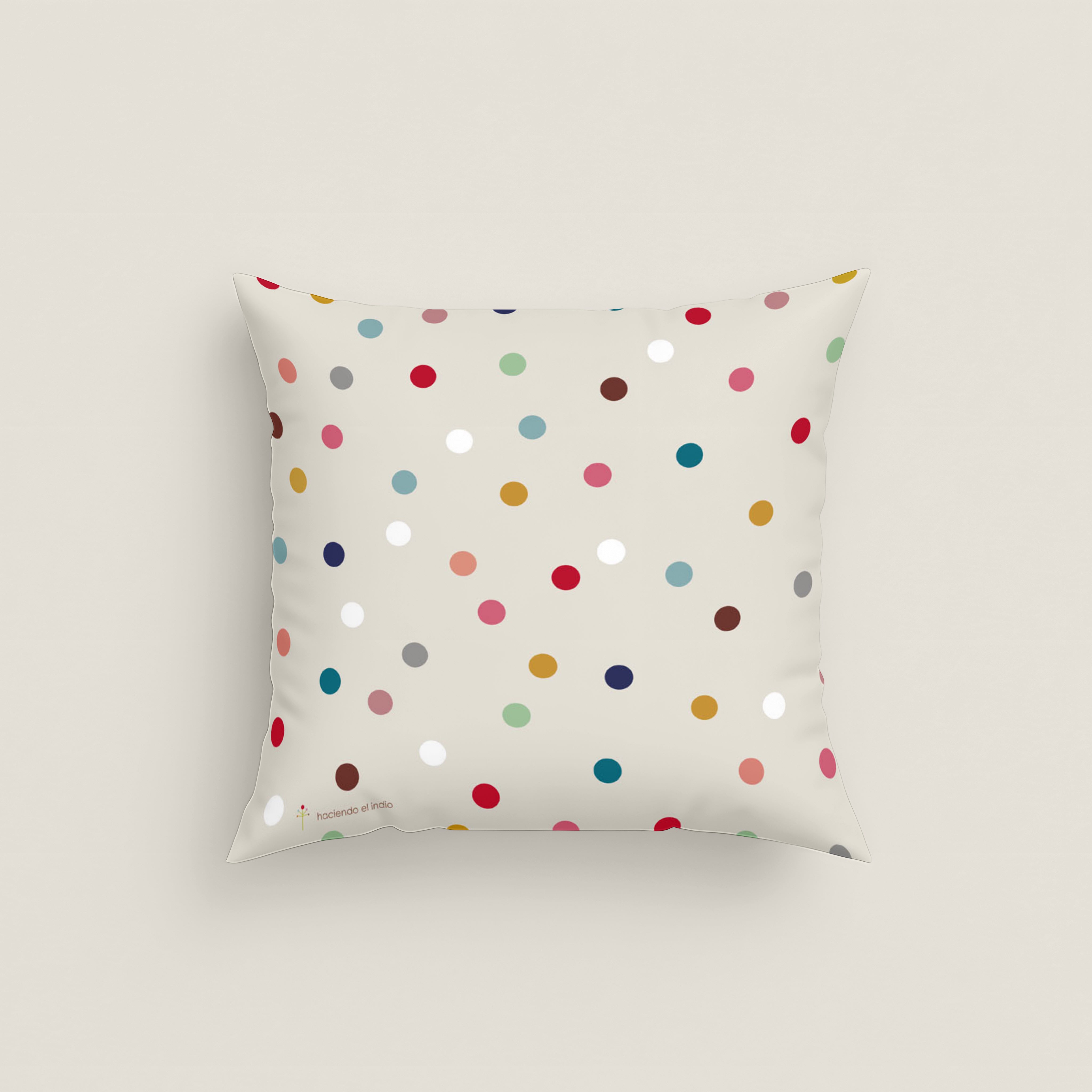 FUNDA DE COJÍN INFANTIL ESTAMPADO JUGAR 100% ALGODÓN