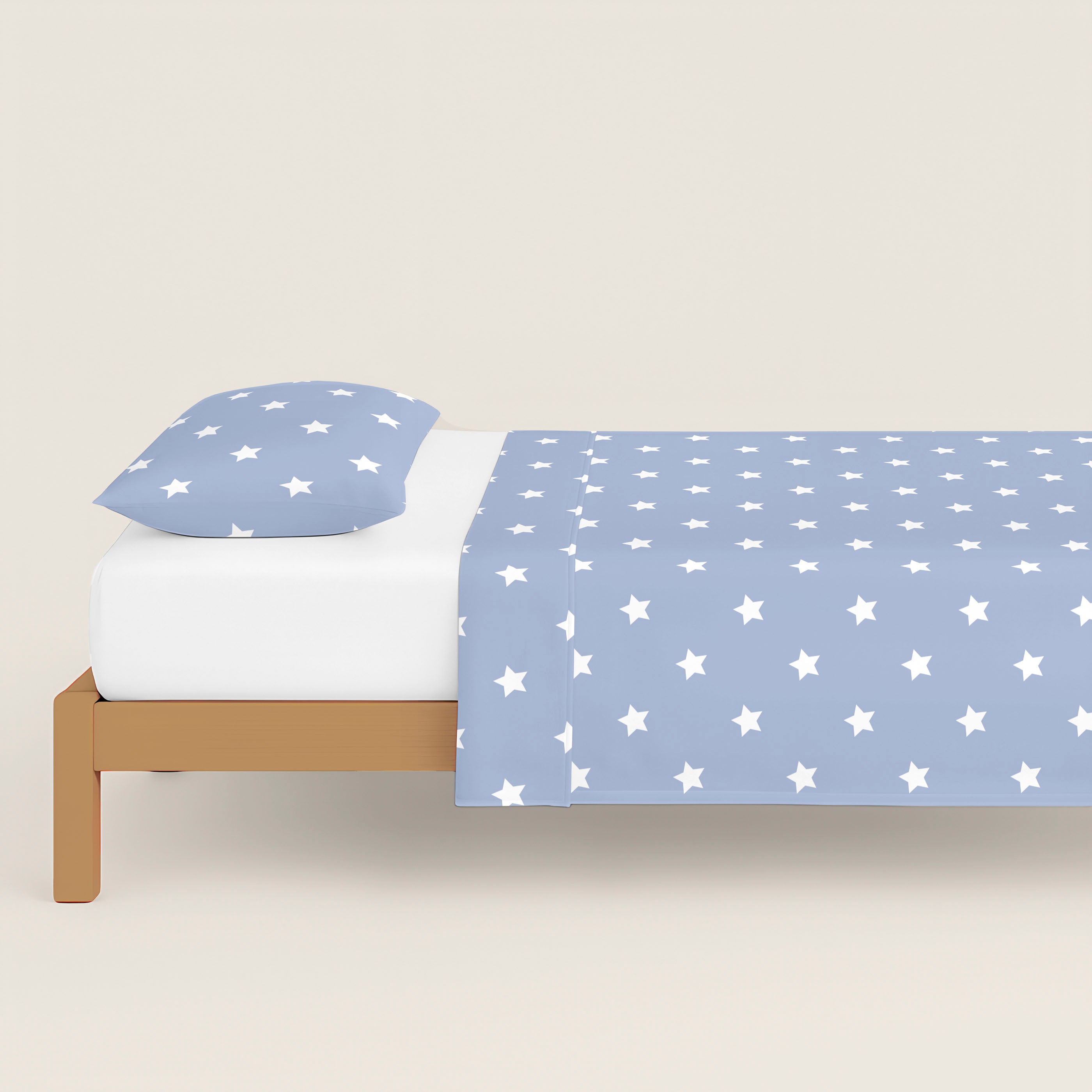 JUEGO SÁBANAS ESTAMPADAS INFANTIL DOGGY PATCH REV 100% ALGODÓN