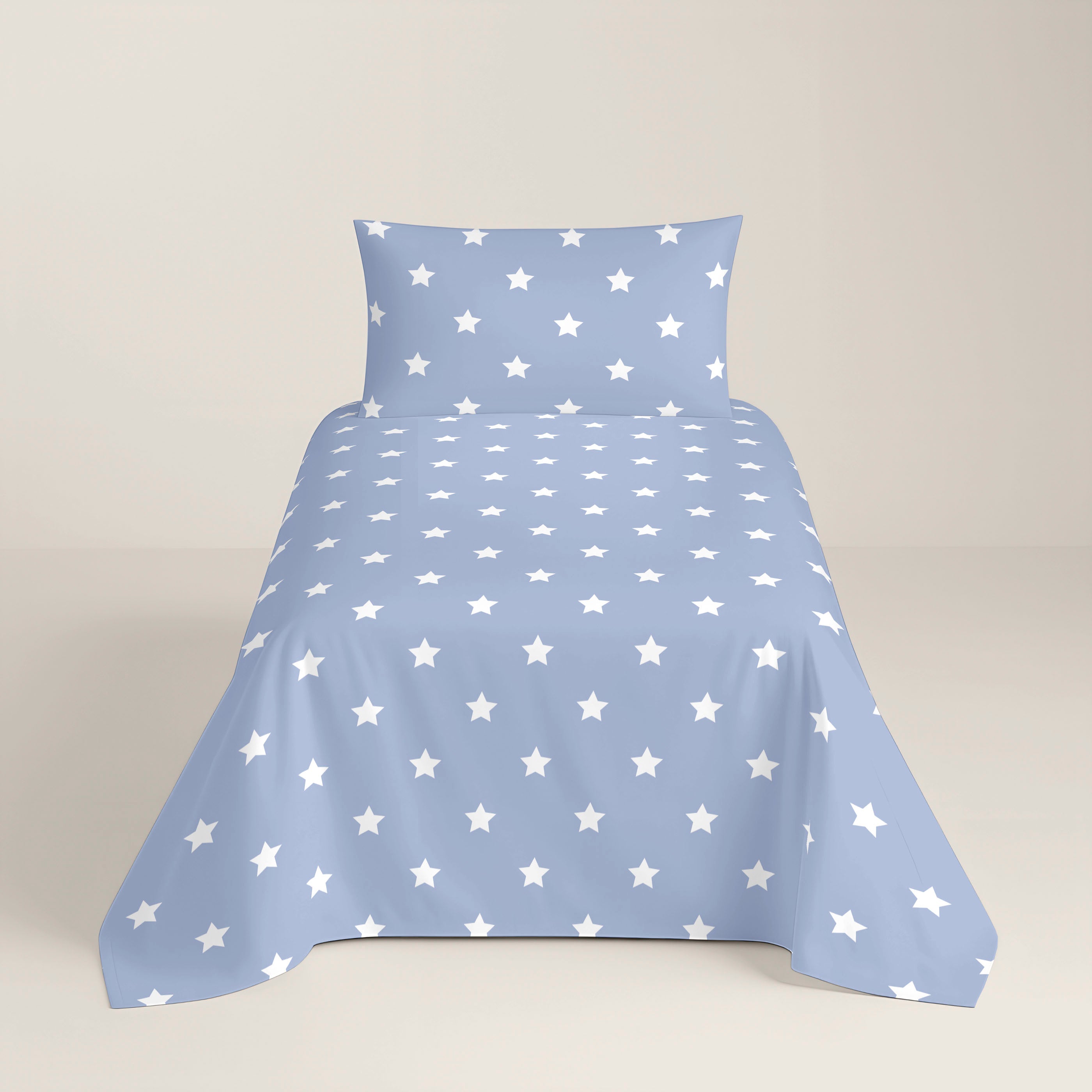 JUEGO SÁBANAS ESTAMPADAS INFANTIL DOGGY PATCH REV 100% ALGODÓN