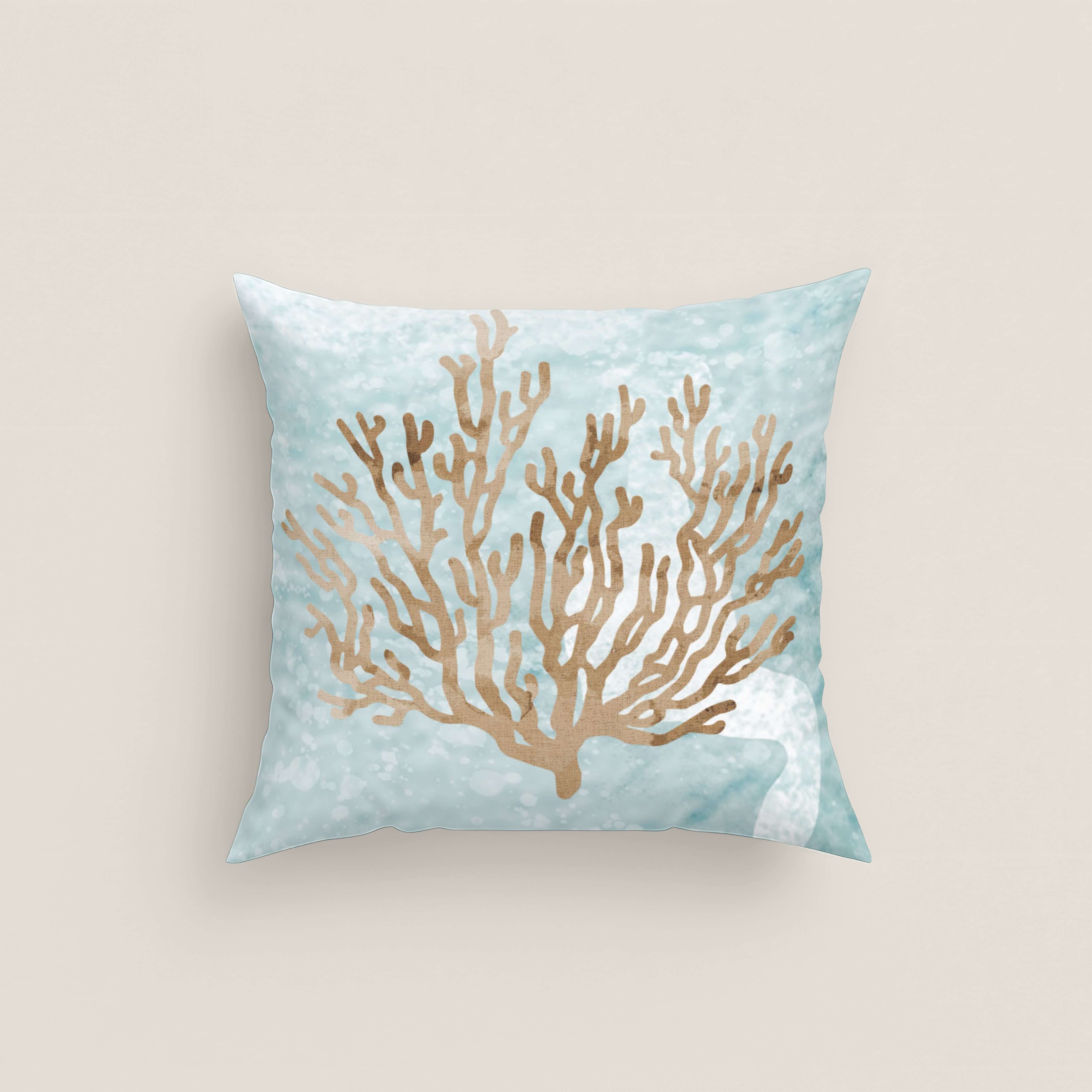 FUNDA DE COJÍN ESTAMPADO SEA SALT 100% ALGODÓN