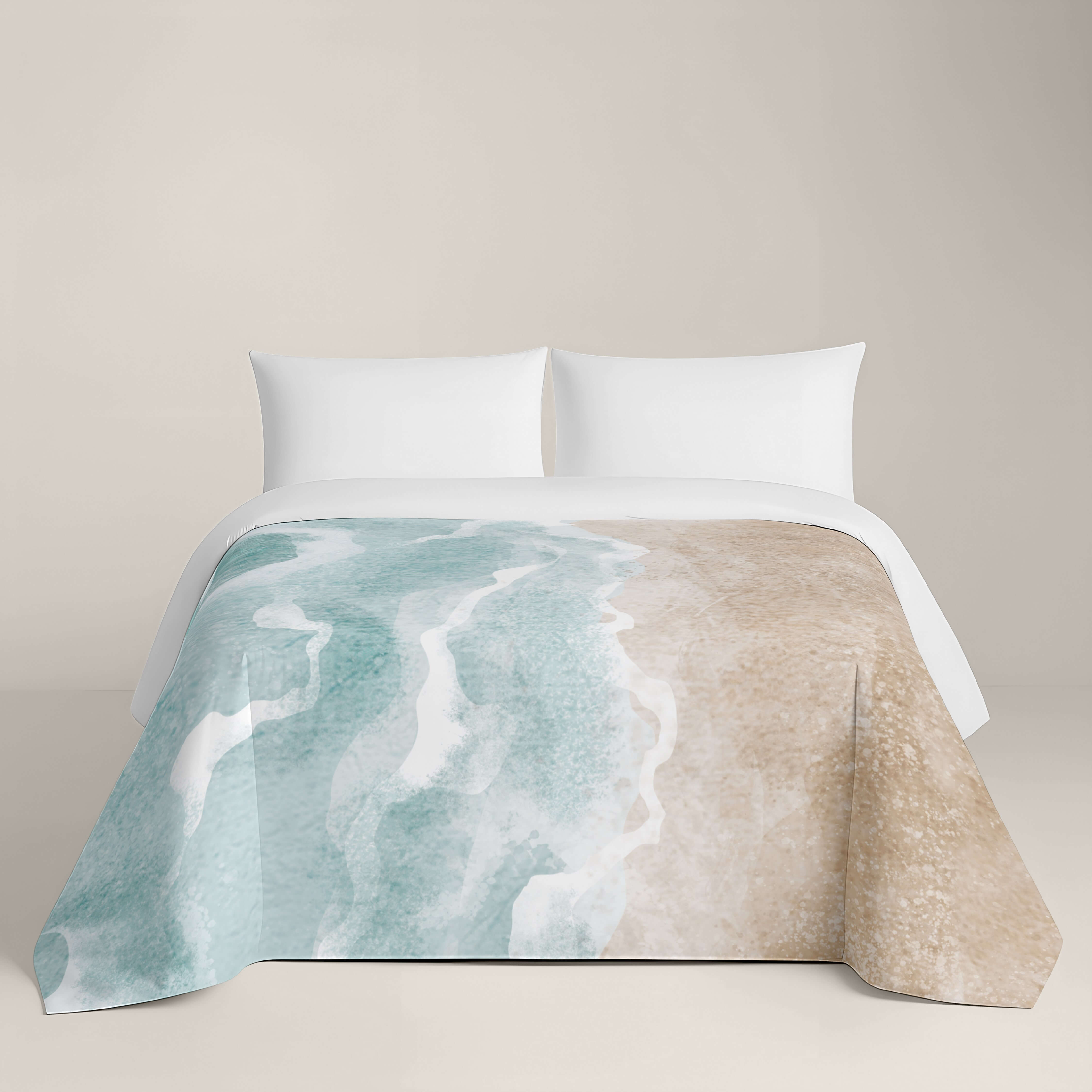 FUNDA NÓRDICA ESTAMPADA SEA SALT 100% ALGODÓN
