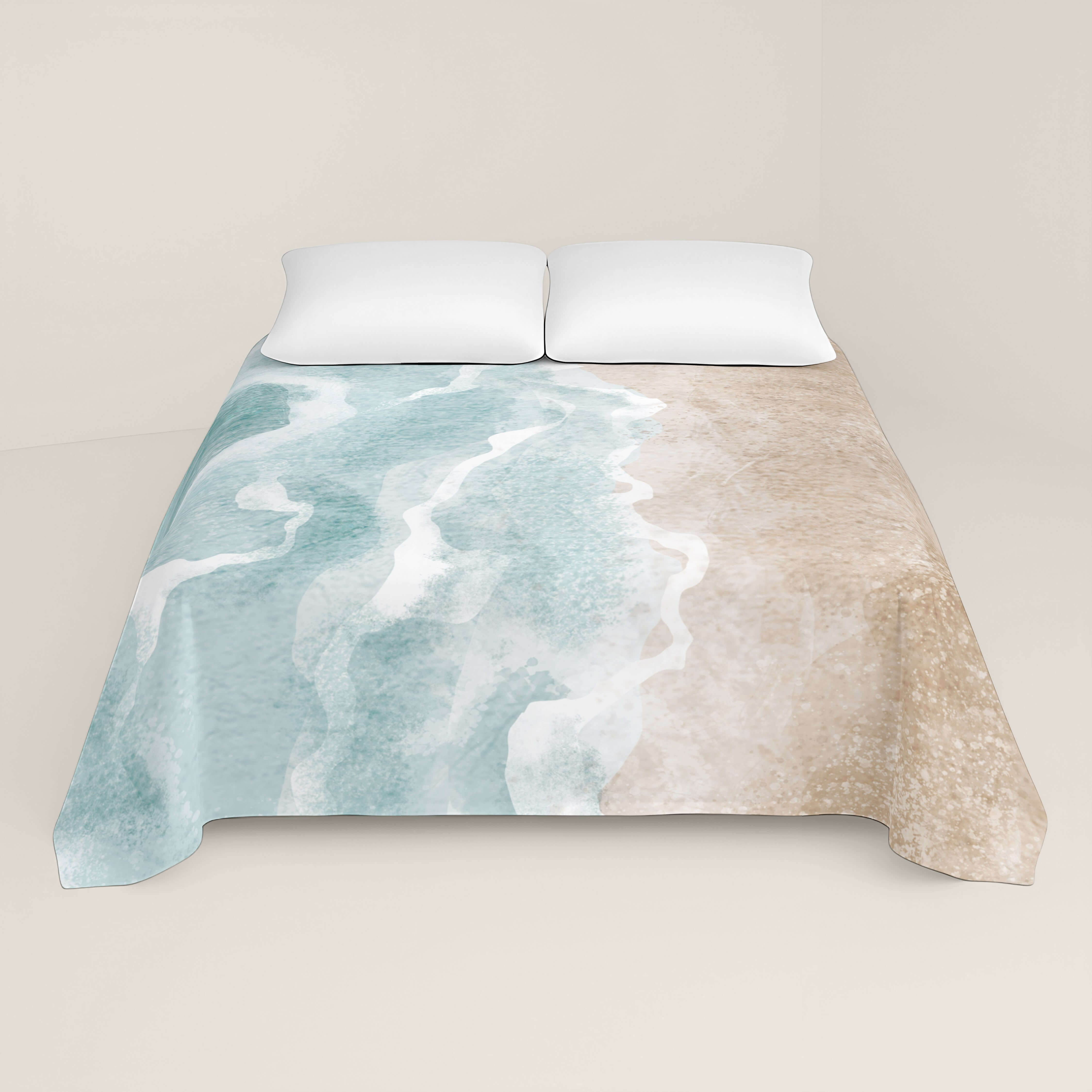 JUEGO SÁBANAS ESTAMPADAS SEA SALT 100% ALGODÓN