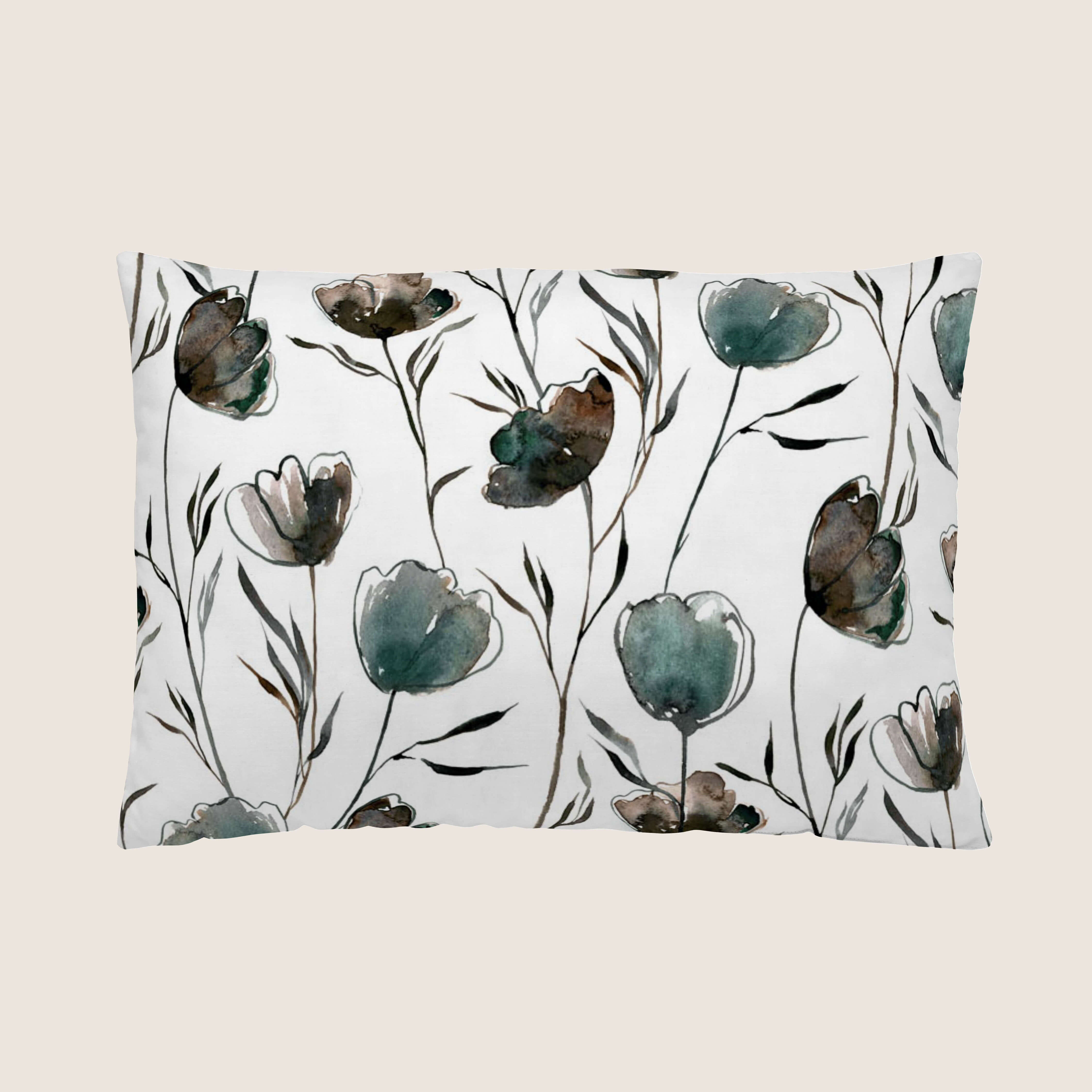 FUNDA DE COJÍN ESTAMPADO LARISA 100% ALGODÓN