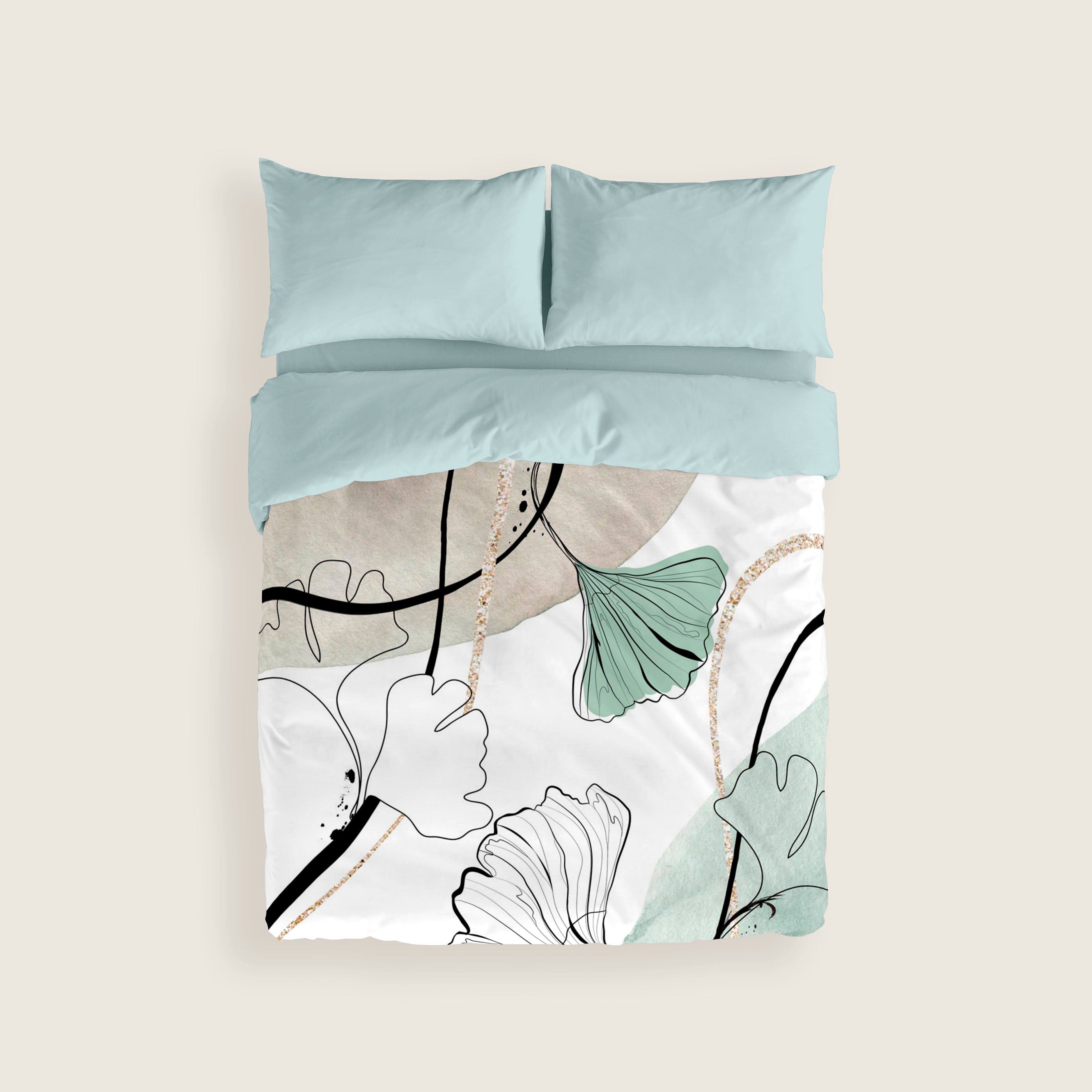 FUNDA NÓRDICA ESTAMPADA AMELIA 100% ALGODÓN