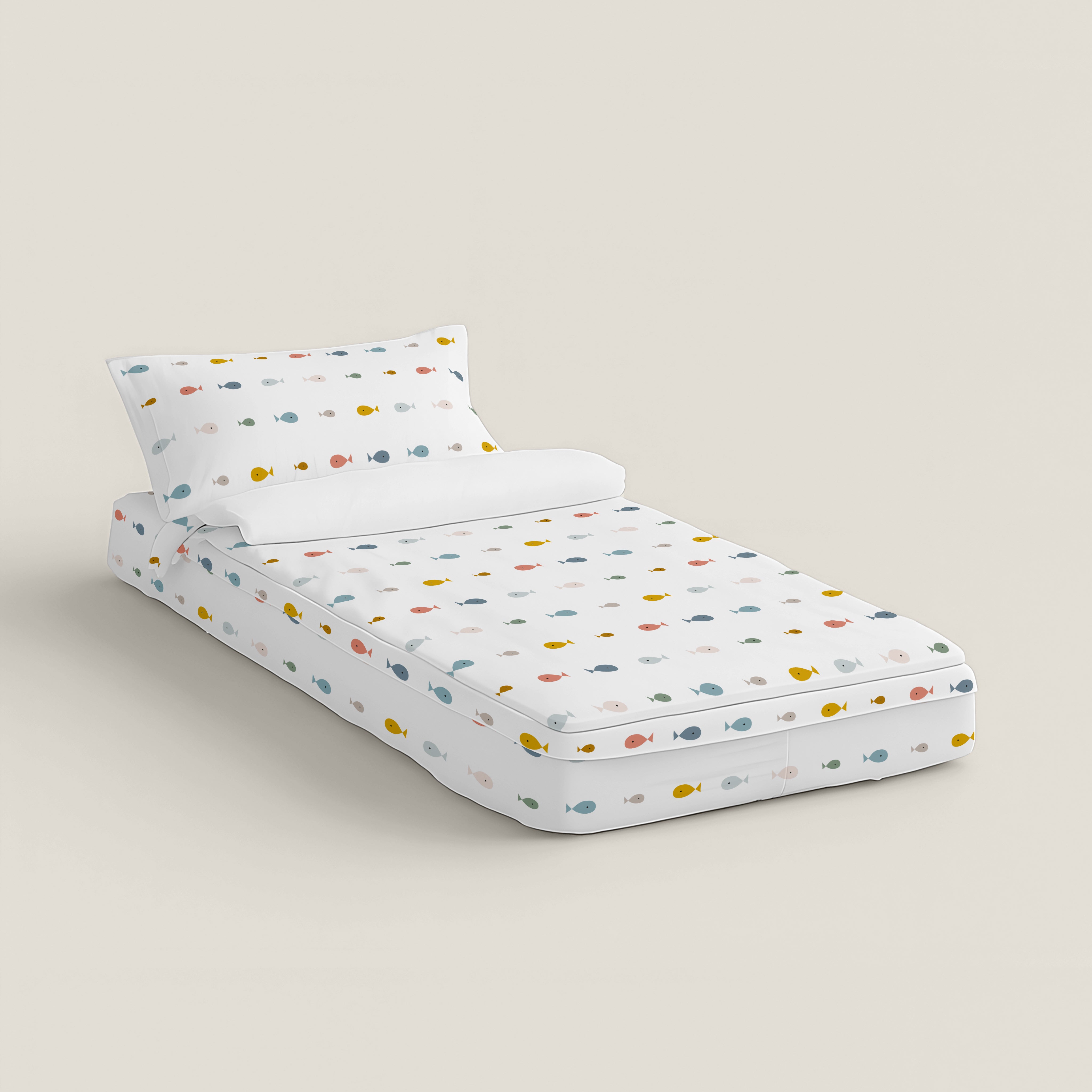 SACCO NORDICO INFANTILE MAPPAMONDO 100% COTONE