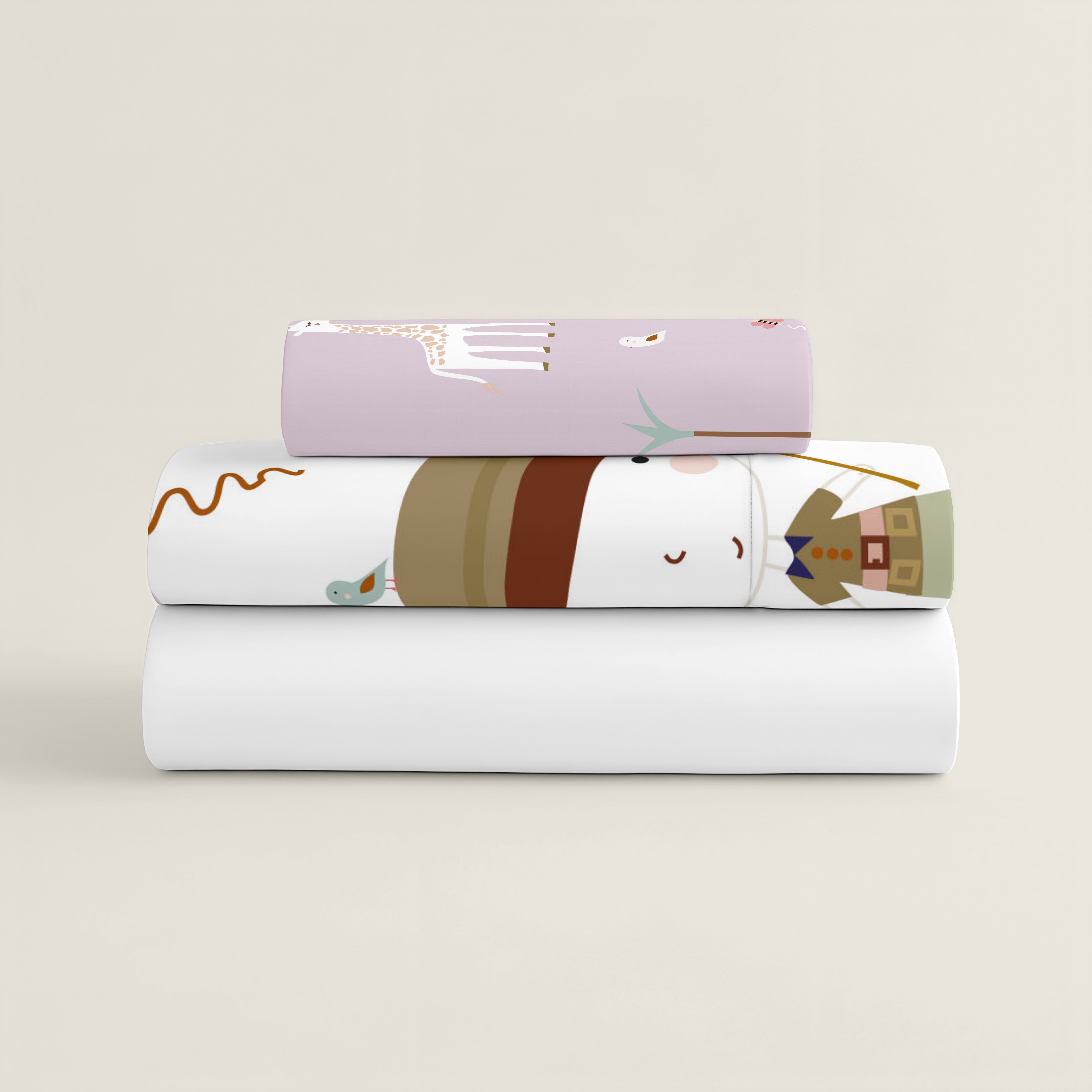 SET LENZUOLA STAMPATE PER BAMBINI EXPLORER 100% COTONE