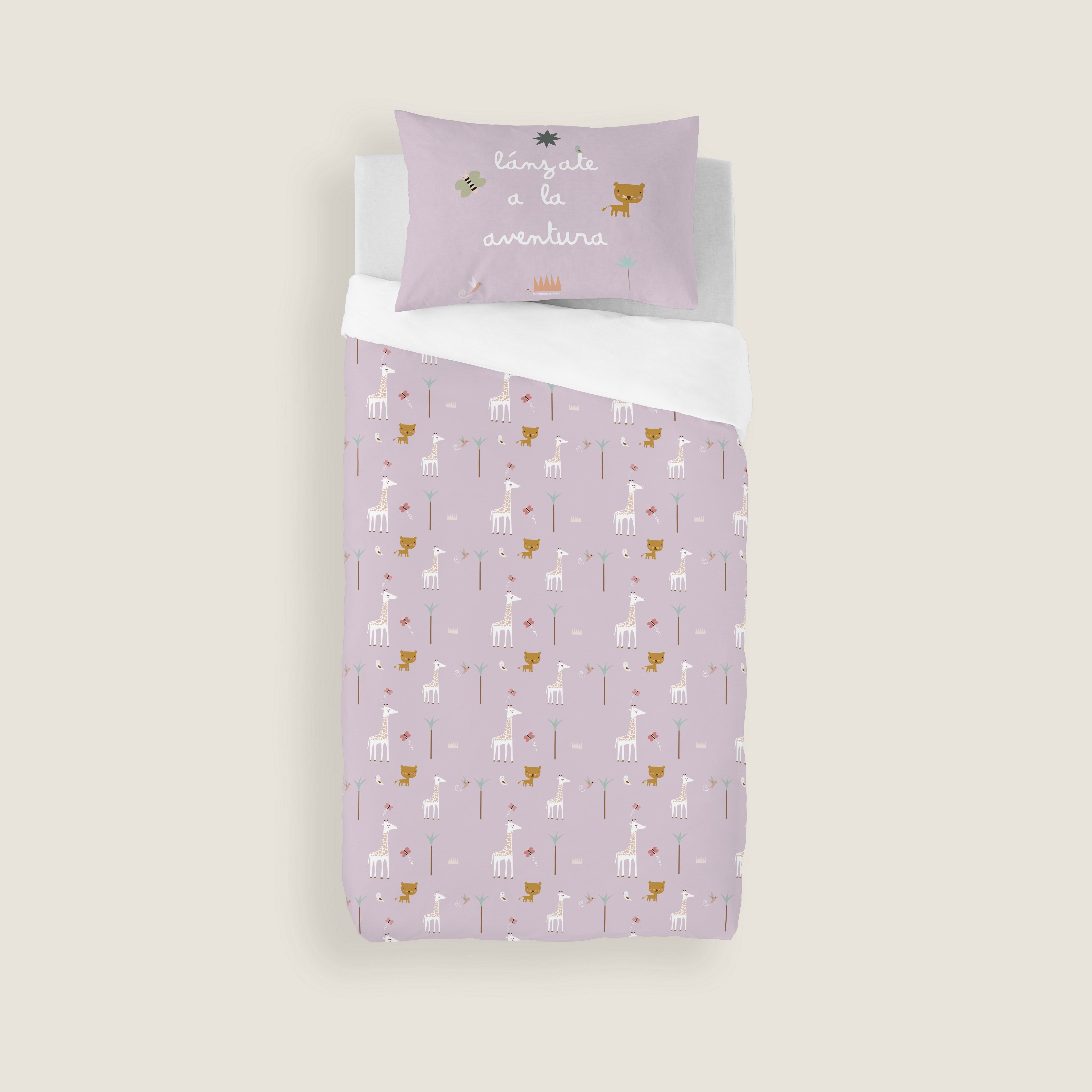 FUNDA NÓRDICA REVERSIBLE CUNA BEBÉ EXPLORADORA 100% ALGODÓN