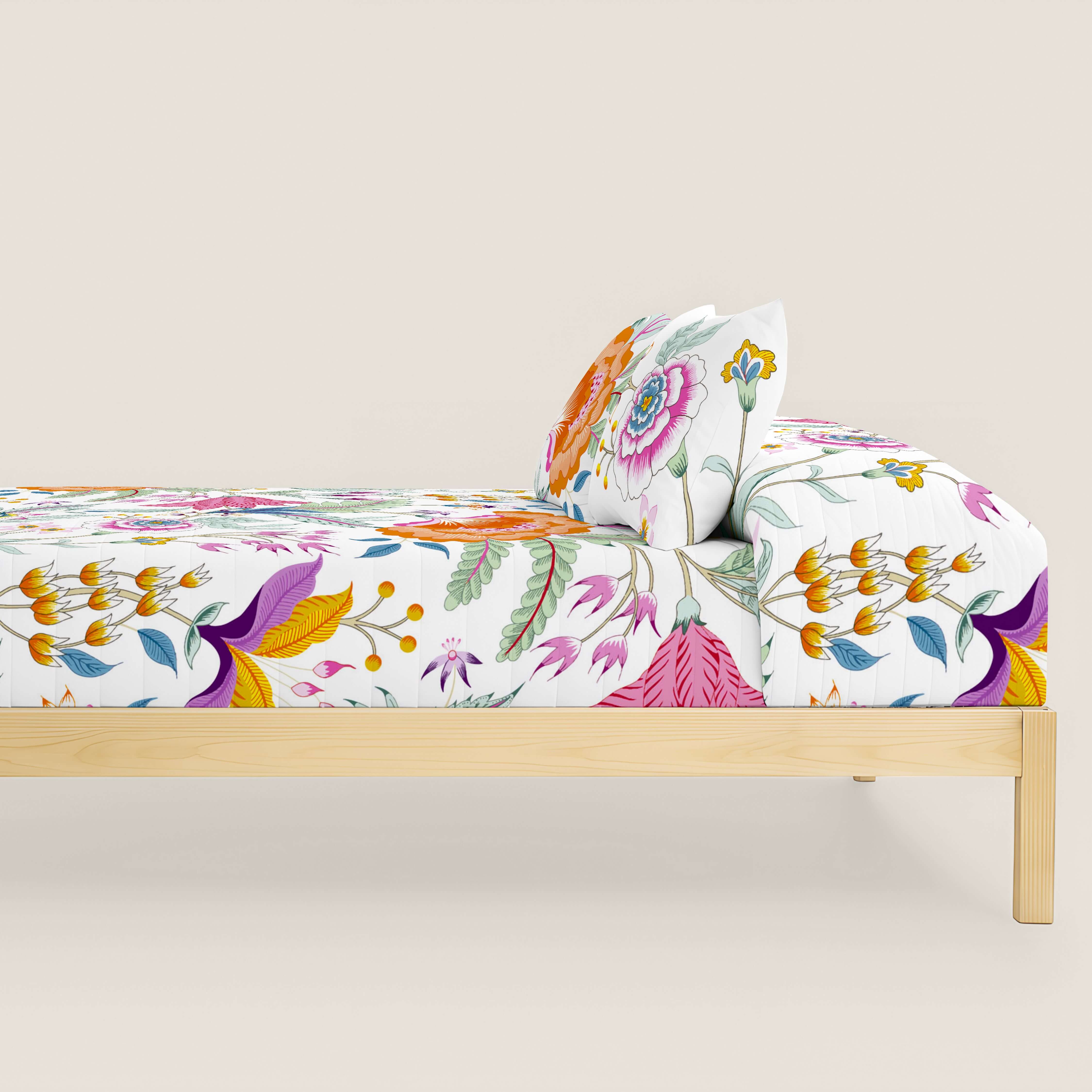 COLCHA BOUTI ESTAMPADA SELENA 100% ALGODÓN