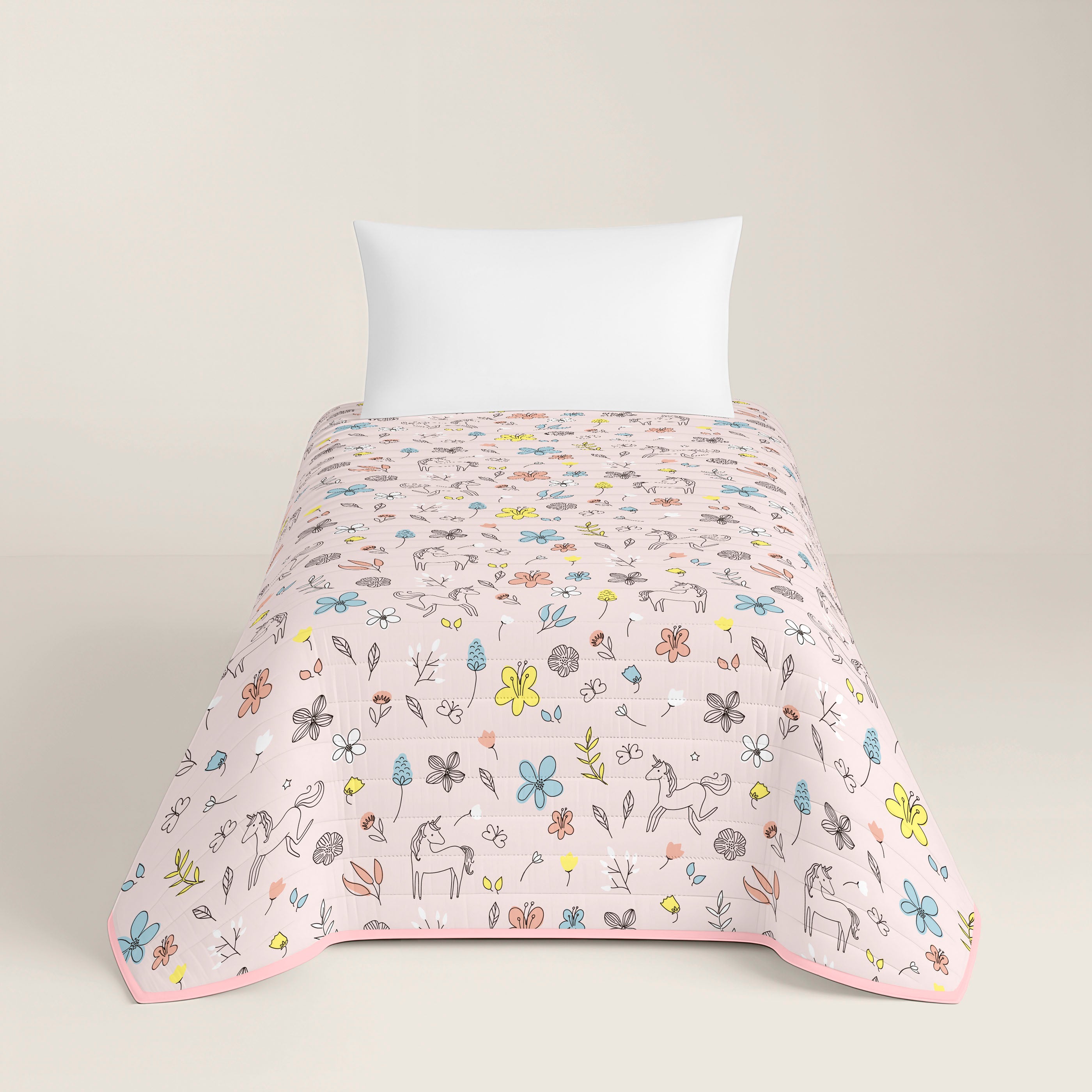 COLCHA BOUTI ESTAMPADA INFANTIL DINKY 100% ALGODÓN