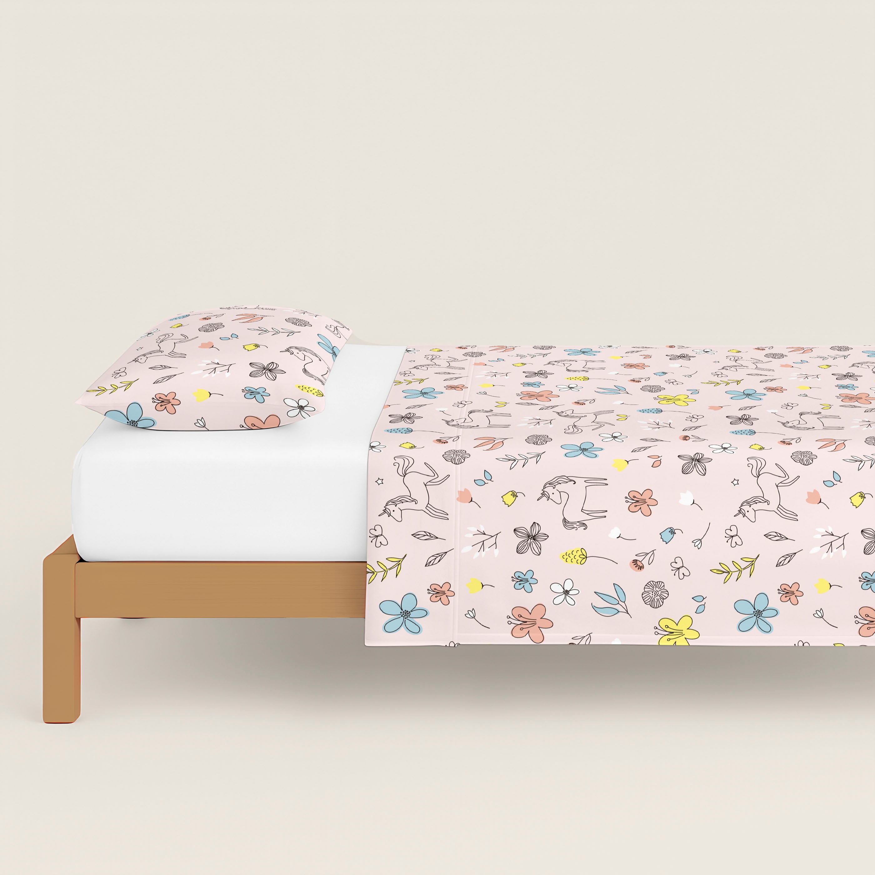 JUEGO SÁBANAS ESTAMPADAS INFANTIL DINKY 100% ALGODÓN