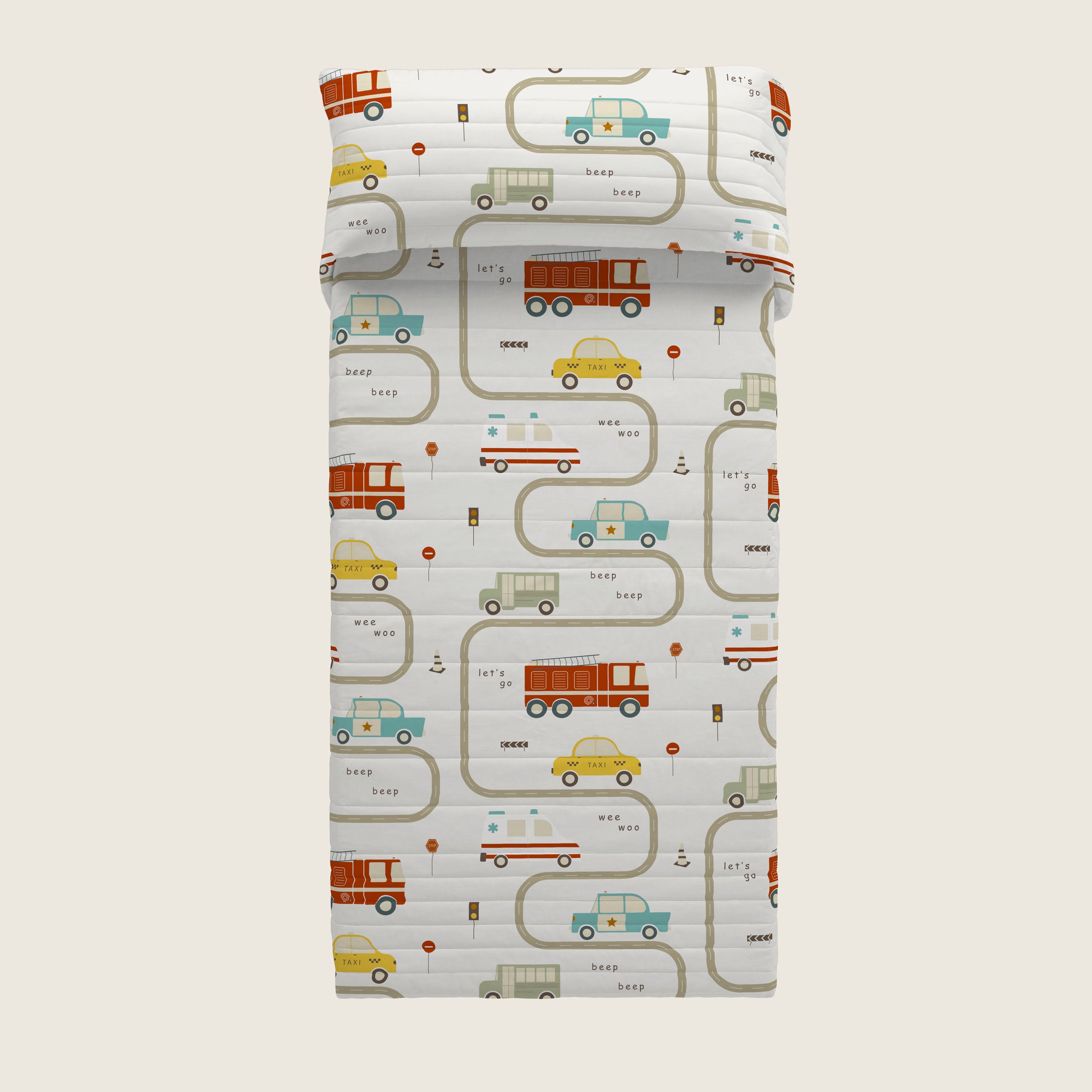 COLCHA BOUTI ESTAMPADA INFANTIL GREM 100% ALGODÓN