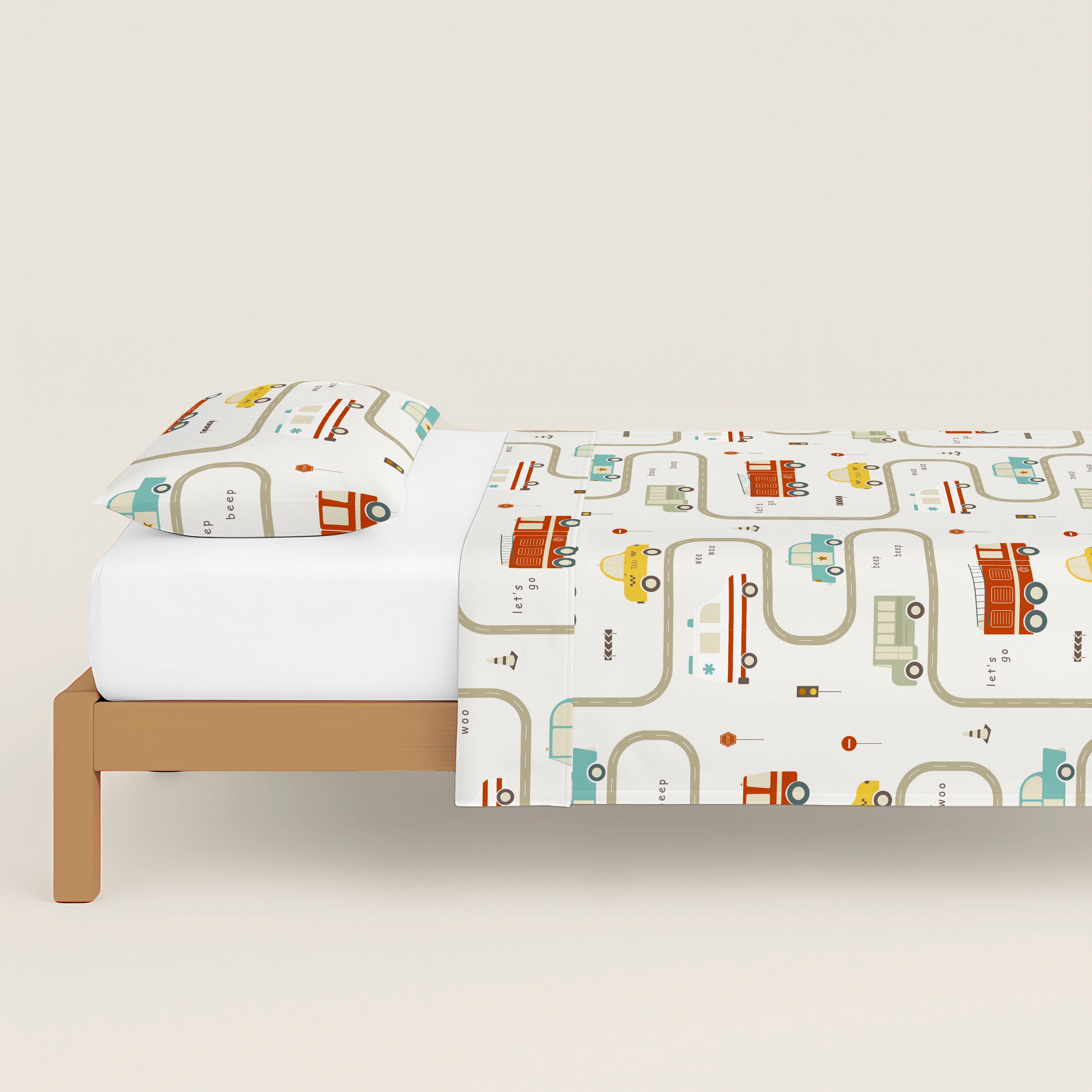 JUEGO SÁBANAS ESTAMPADAS INFANTIL GREM 100% ALGODÓN