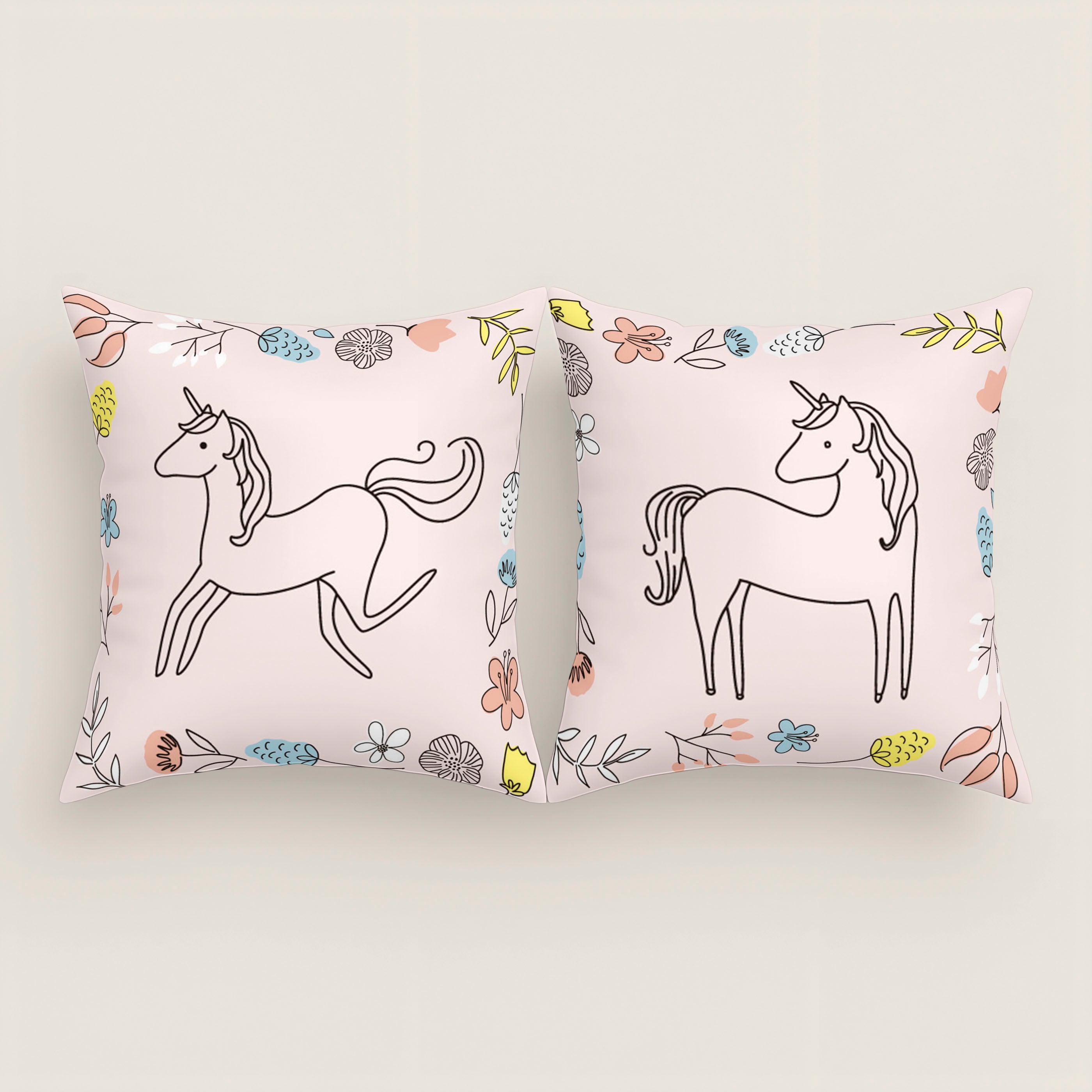 FUNDA DE COJÍN INFANTIL ESTAMPADO DINKY 100% ALGODÓN