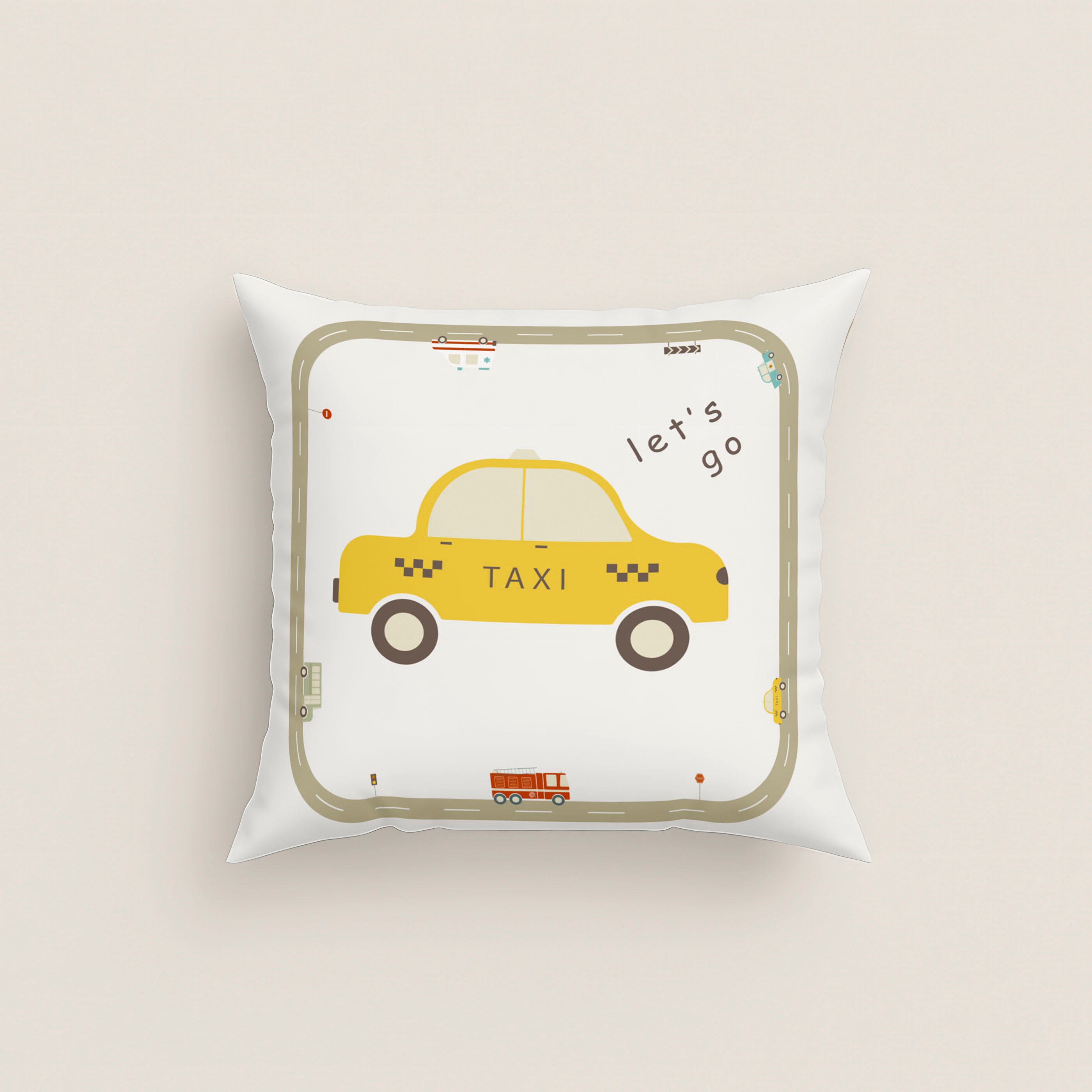 FUNDA DE COJÍN INFANTIL ESTAMPADO GREM 100% ALGODÓN