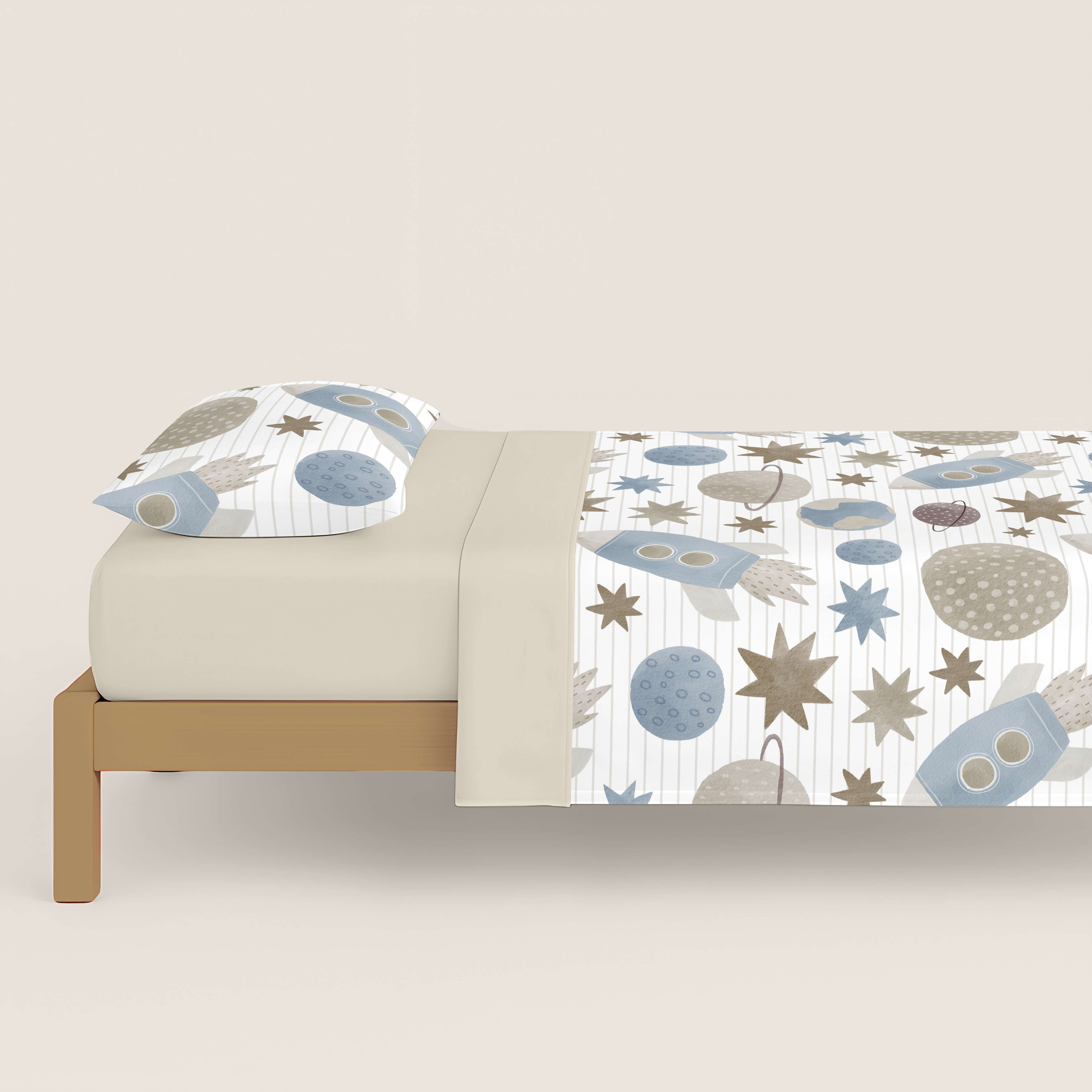 FUNDA NÓRDICA ESTAMPADA INFANTIL ORION 100% ALGODÓN