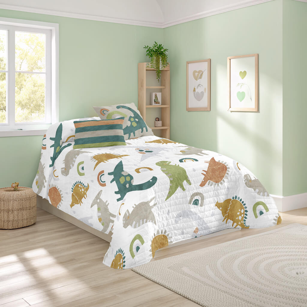 COLCHA BOUTI ESTAMPADA INFANTIL SAURIO