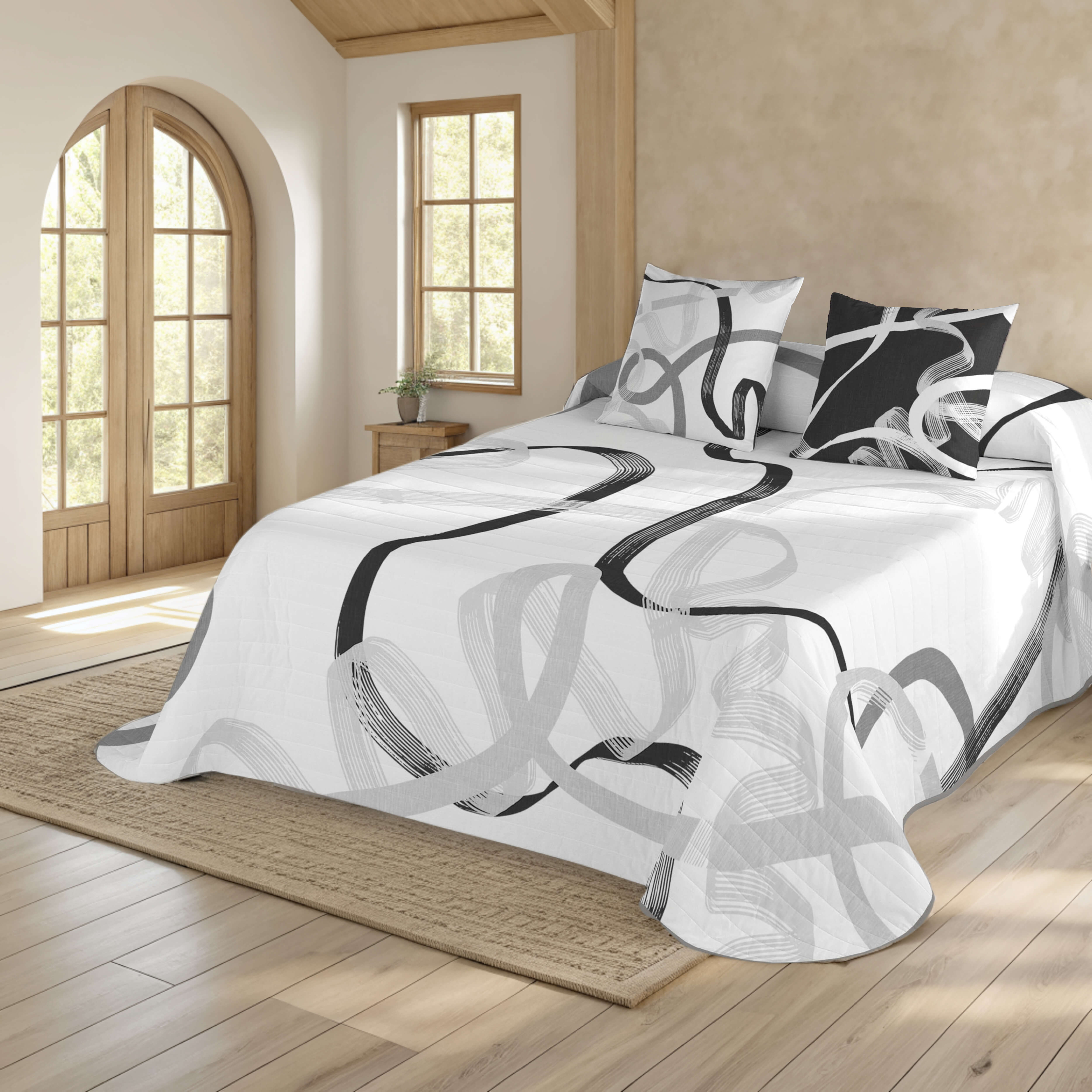 COLCHA BOUTI ESTAMPADA RIBBON