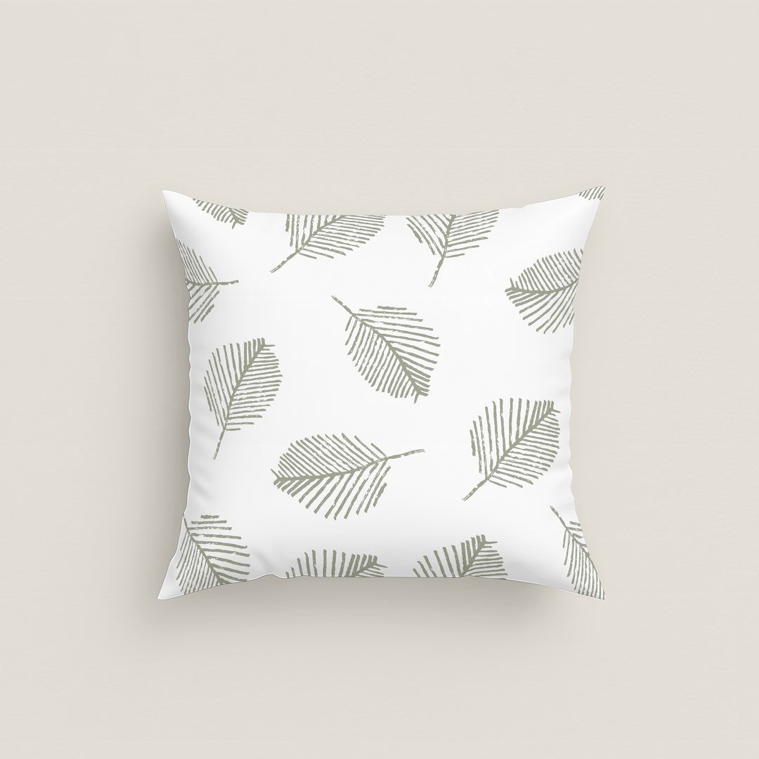 FUNDA DE COJÍN ESTAMPADO JAHO SAGE 100% ALGODÓN