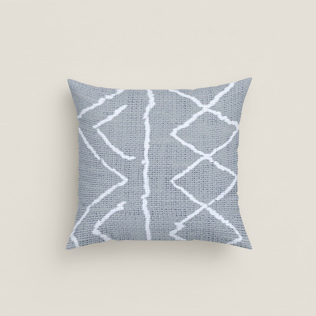 FUNDA DE COJÍN ESTAMPADO NAUEK GREY 100% ALGODÓN