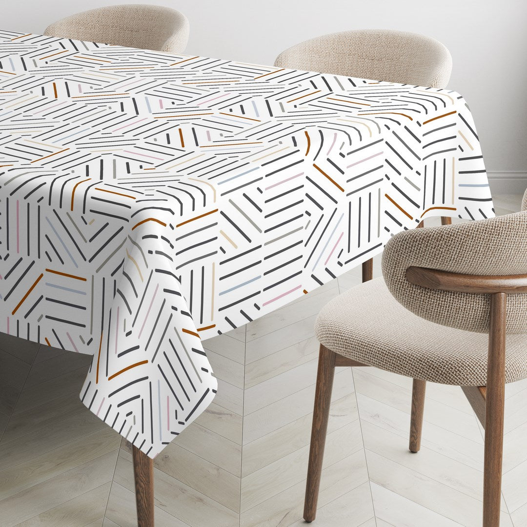 MANTEL ESTAMPADO ANTIMANCHAS TRAMES