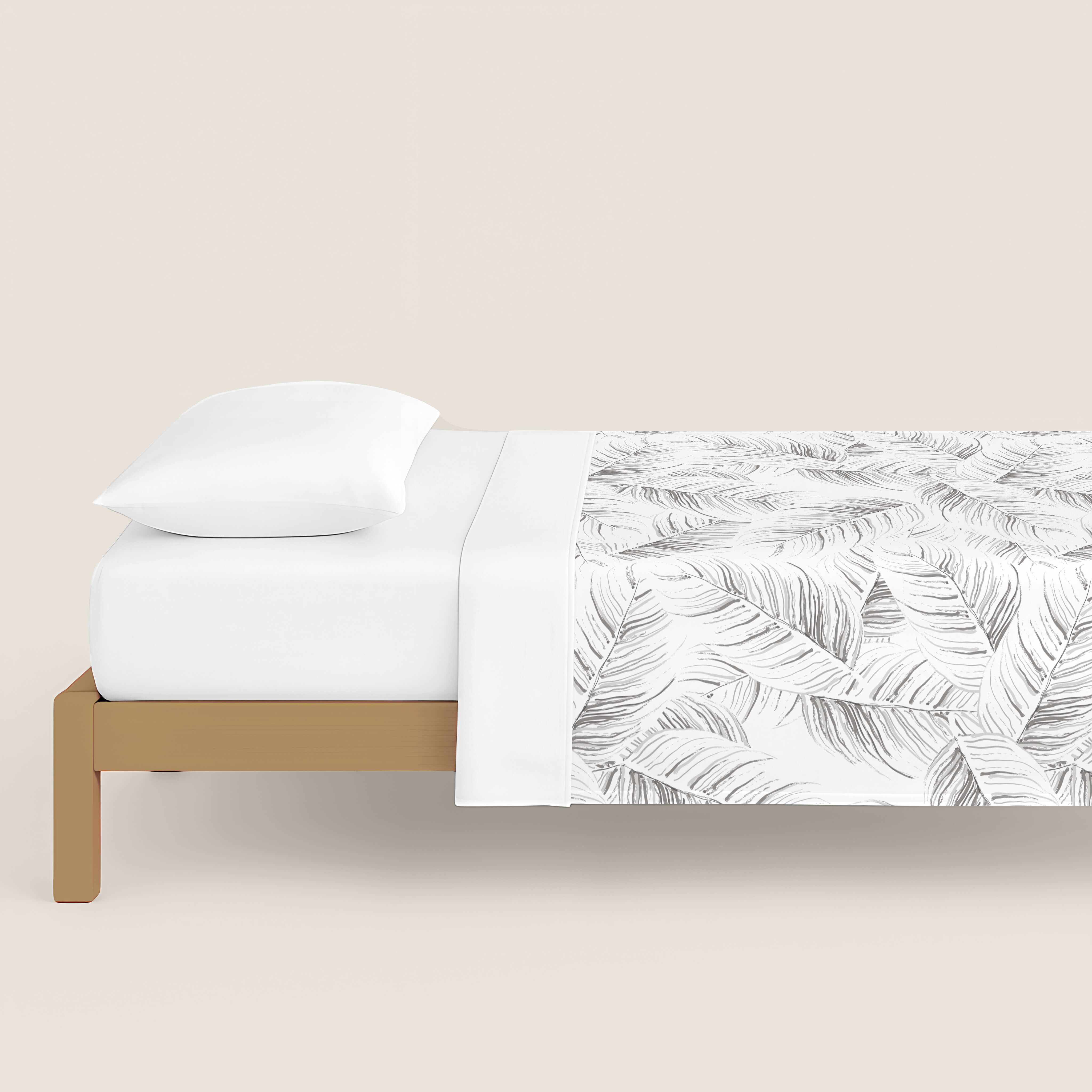 FUNDA NÓRDICA ESTAMPADA ACANTO STONE 100% ALGODÓN