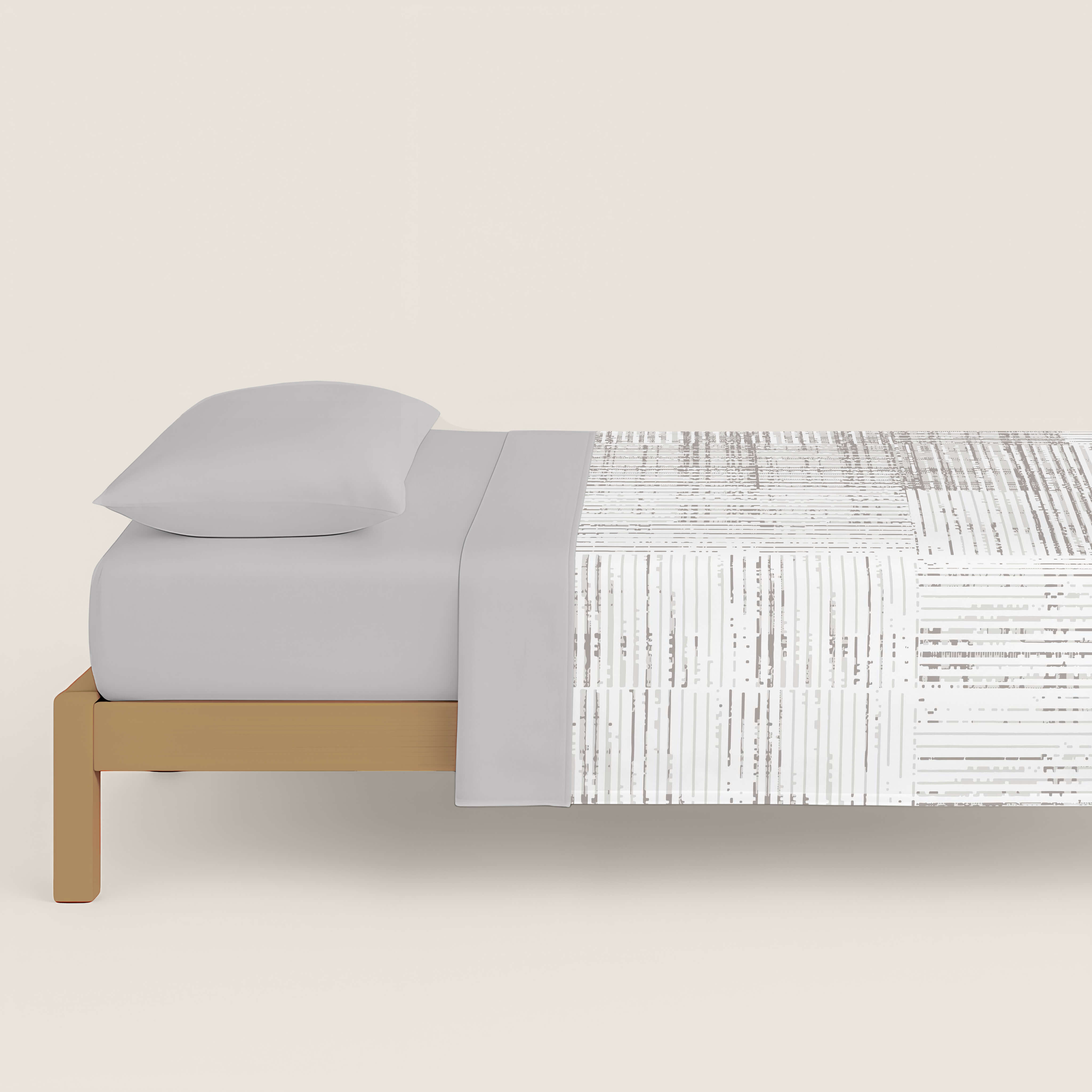 FUNDA NÓRDICA ESTAMPADA TEXTURE 100% ALGODÓN