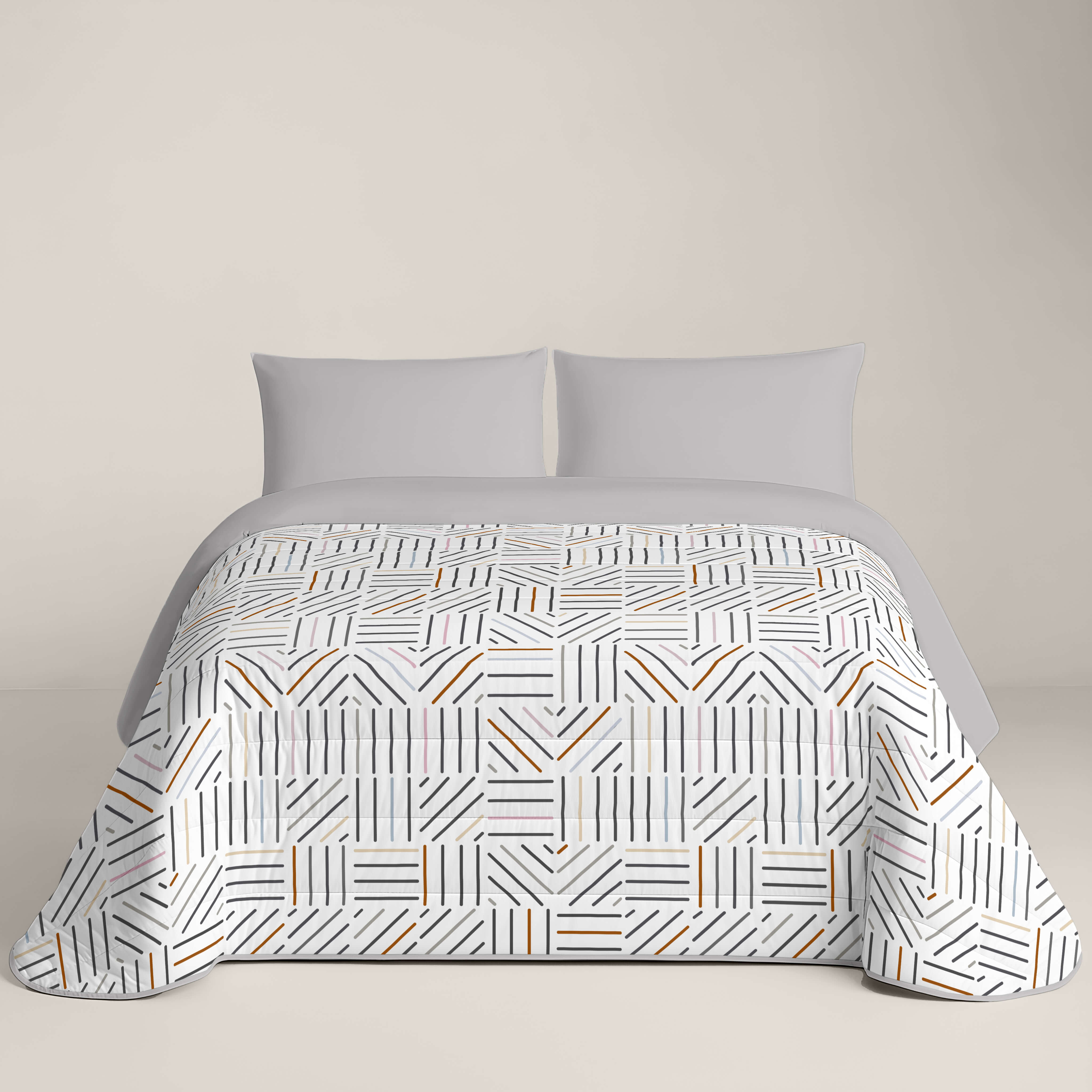 EDREDÓN NÓRDICO ESTAMPADO TRAMES