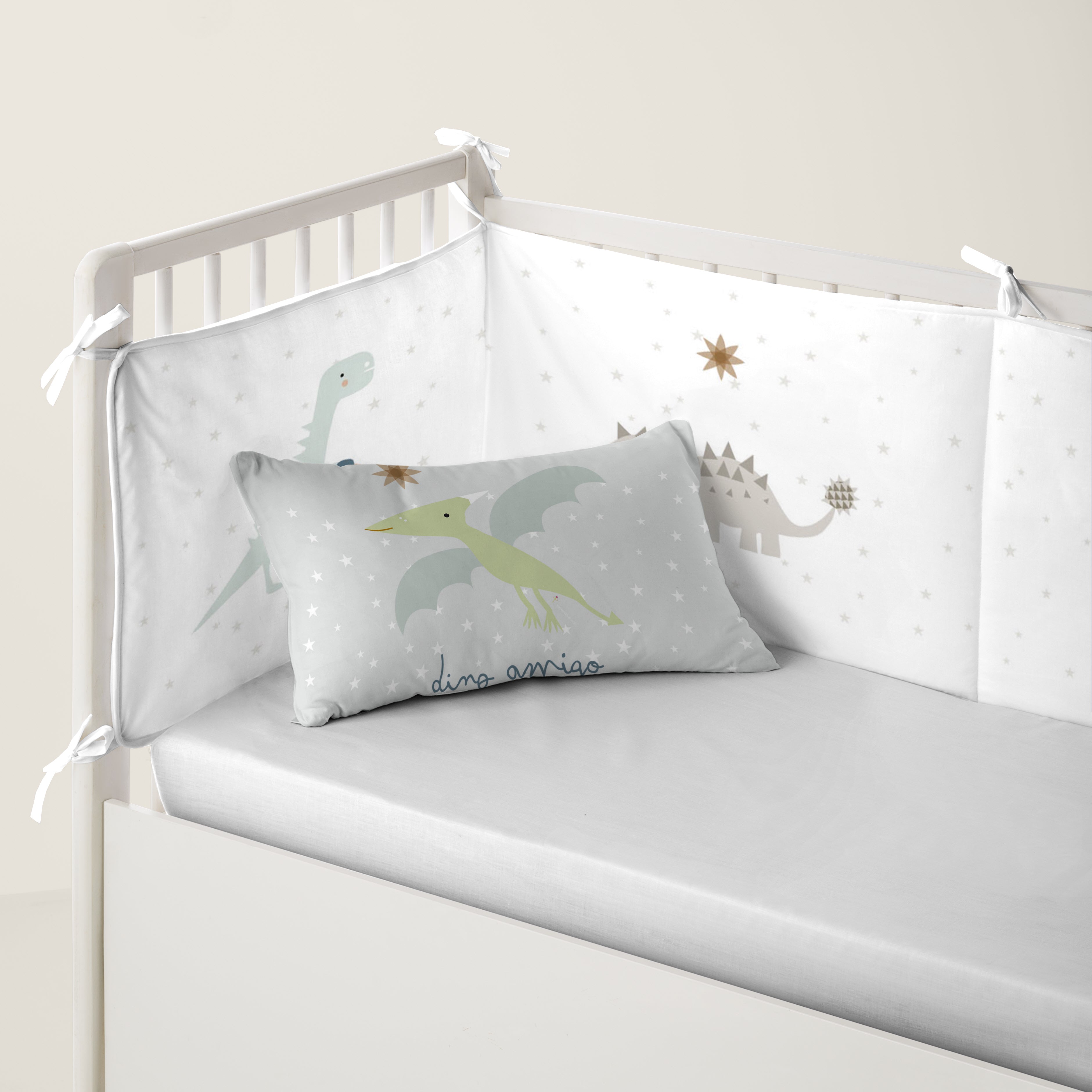 PROTECTOR CHICHONERA DE CUNA BEBÉ DINOS