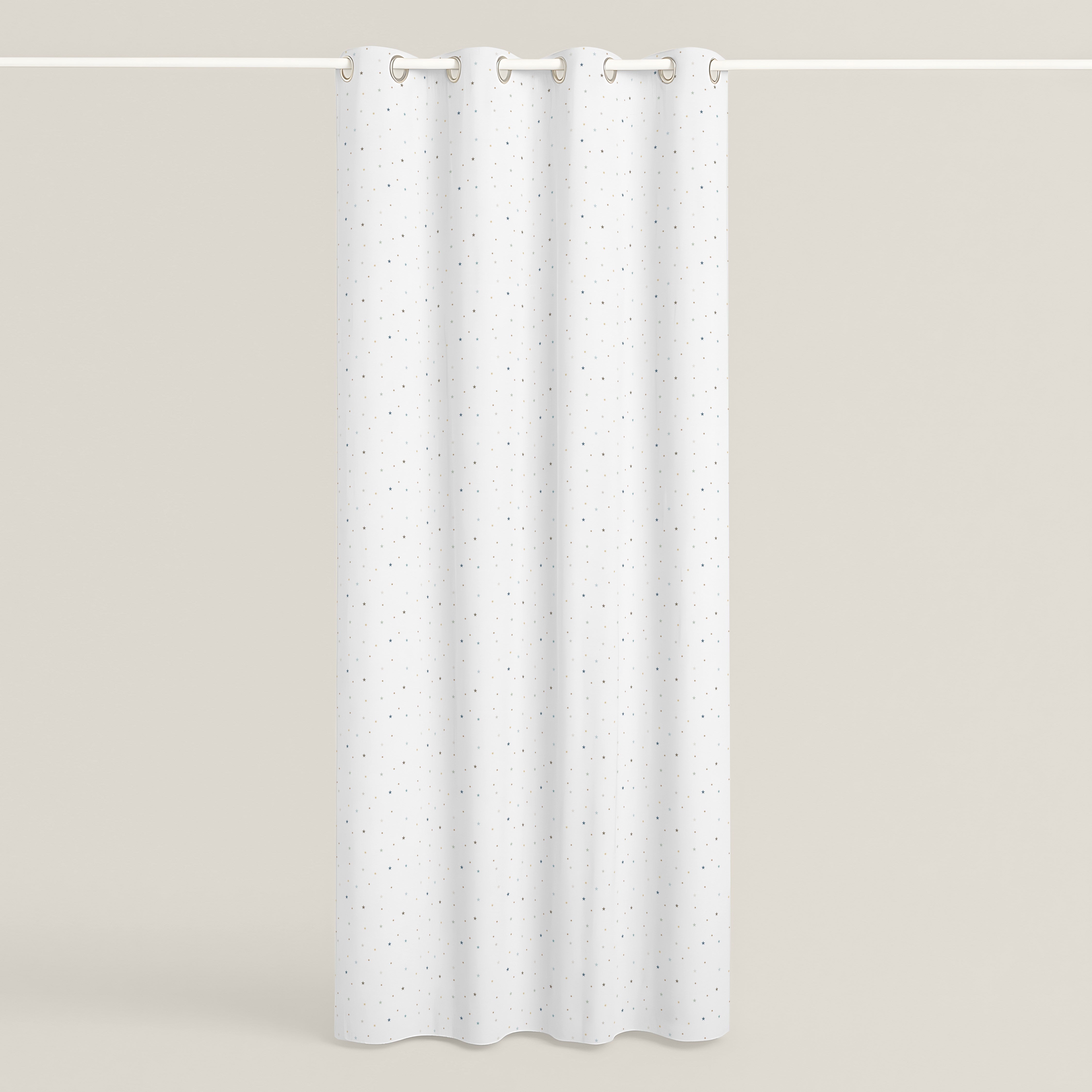 CORTINA INFANTIL ESTRELLAS 100% ALGODÓN