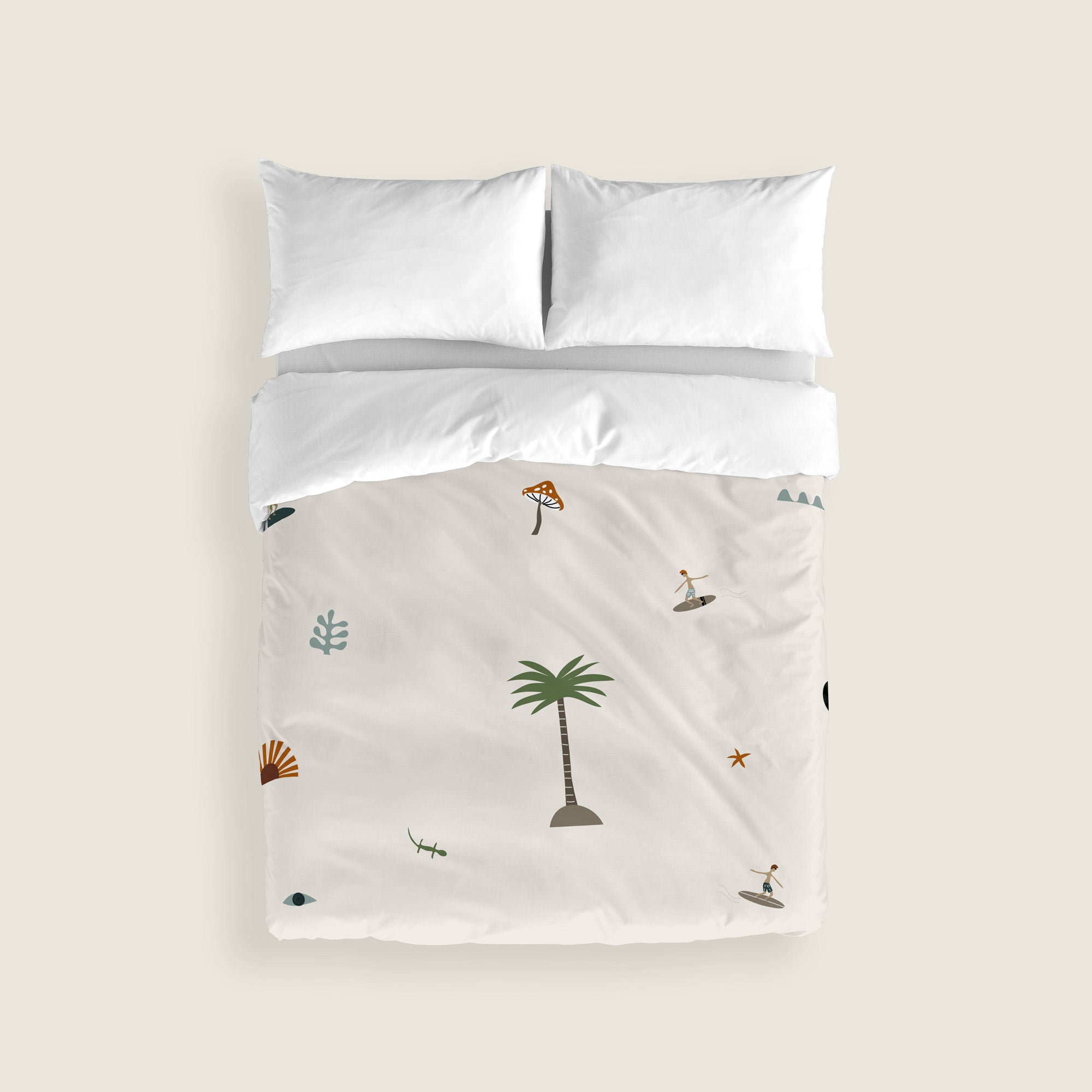 FUNDA NÓRDICA ESTAMPADA GOODVIBES 100% ALGODÓN