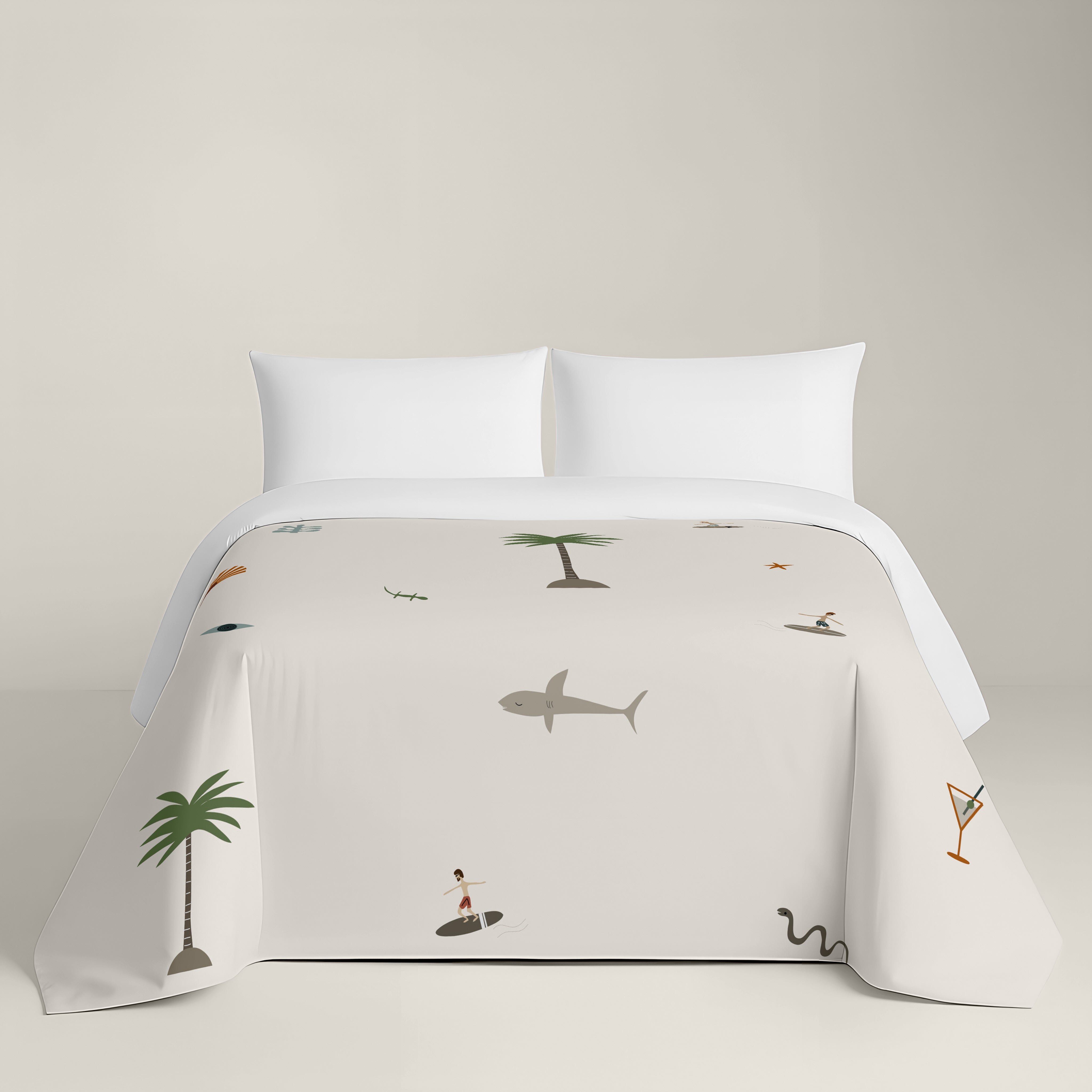 FUNDA NÓRDICA ESTAMPADA GOODVIBES 100% ALGODÓN
